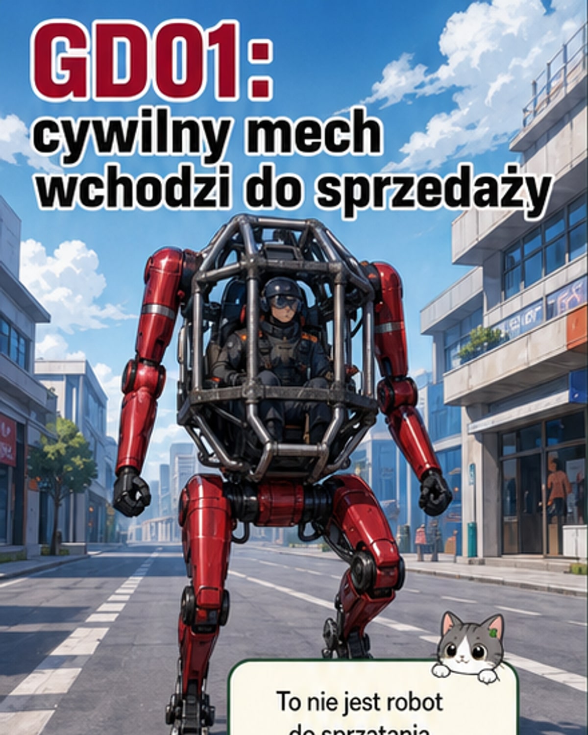 Chiński mech gotowy do sprzedaży