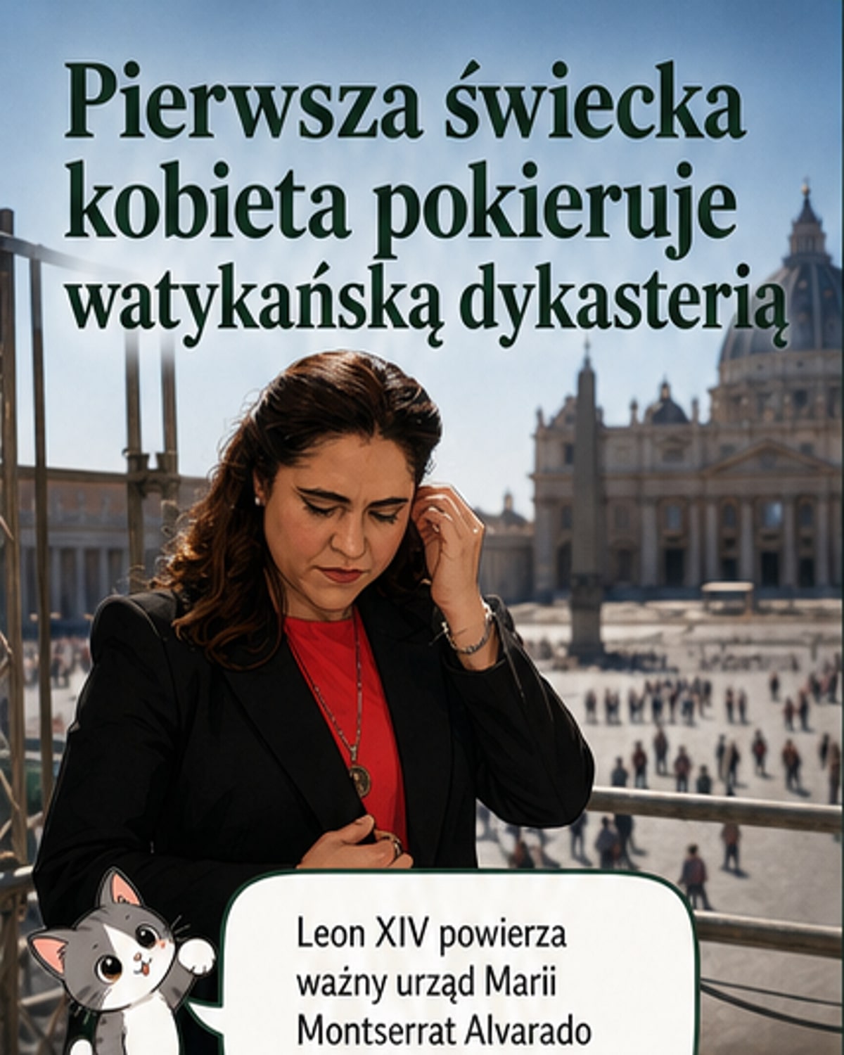 Papież powierzył kobieta kierowanie watykańskimi mediami