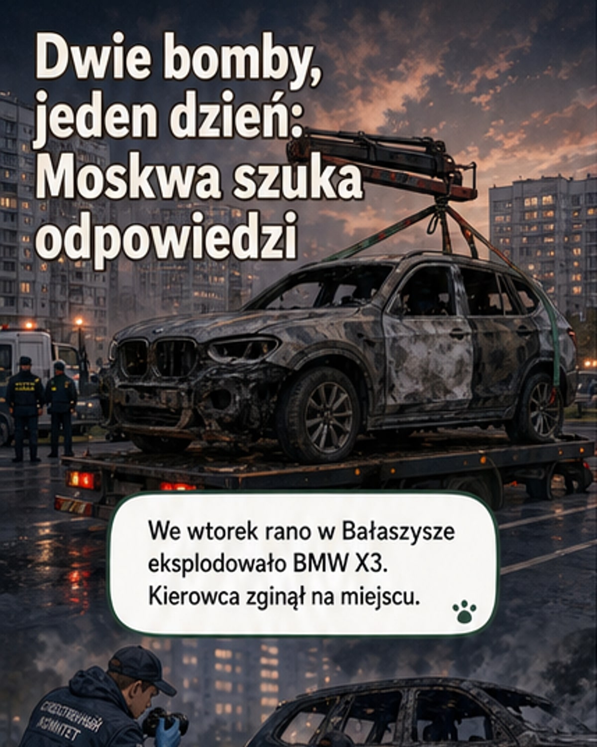 Dwie bomby w Moskwie w jeden dzień