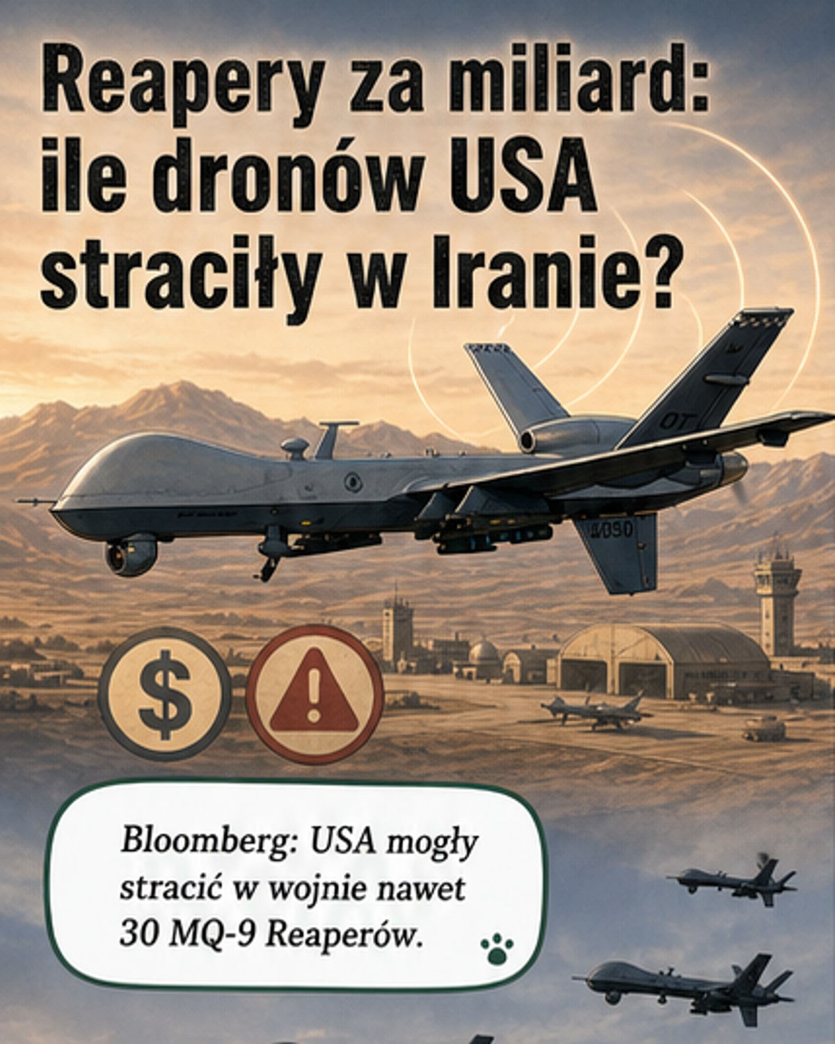 30 dronów USA straconych w Iranie?