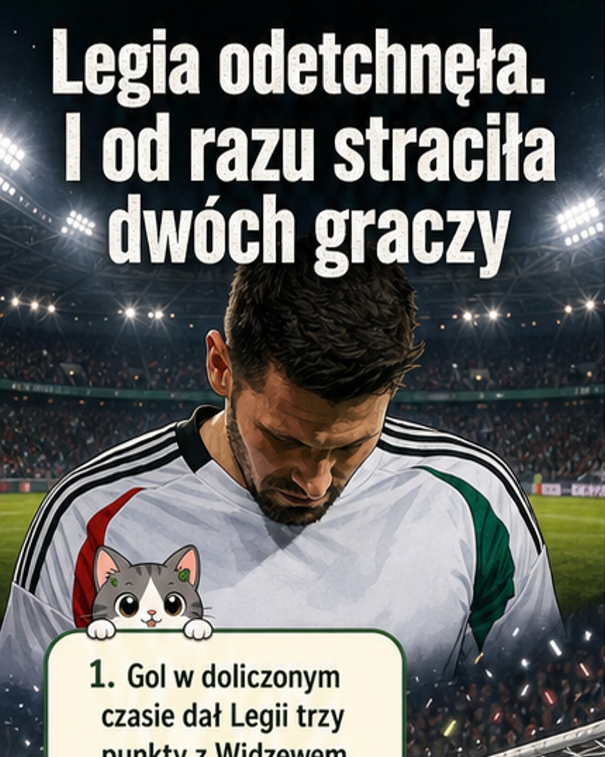 Legia traci dwóch kluczy