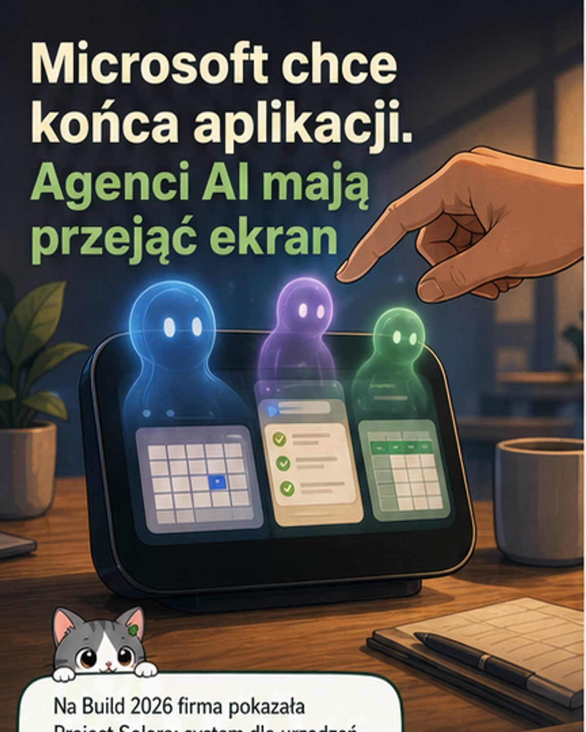 Koniec aplikacji? Microsoft wypuszcza agentów AI