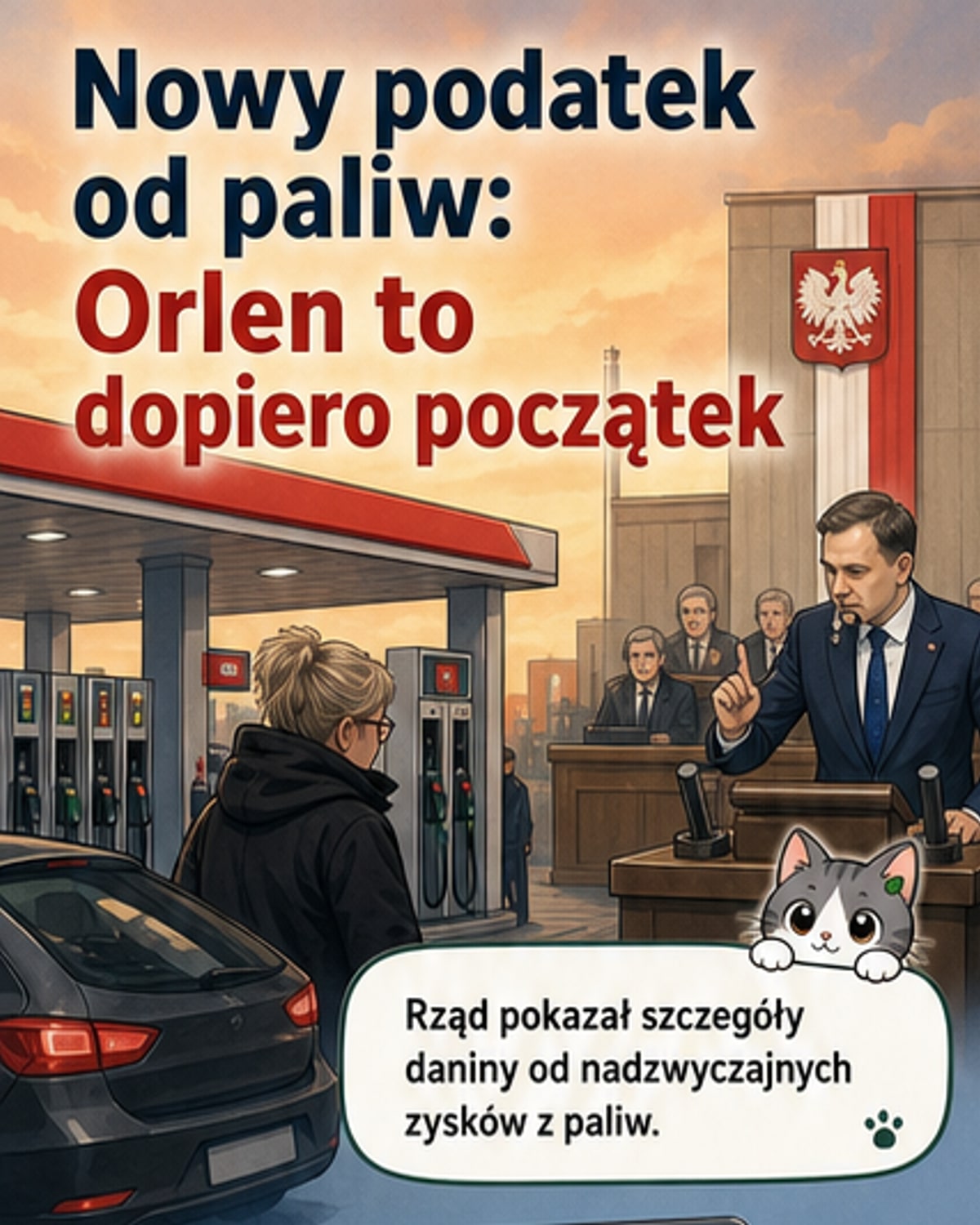 Nowy podatek uderza w Orlen i Unimot