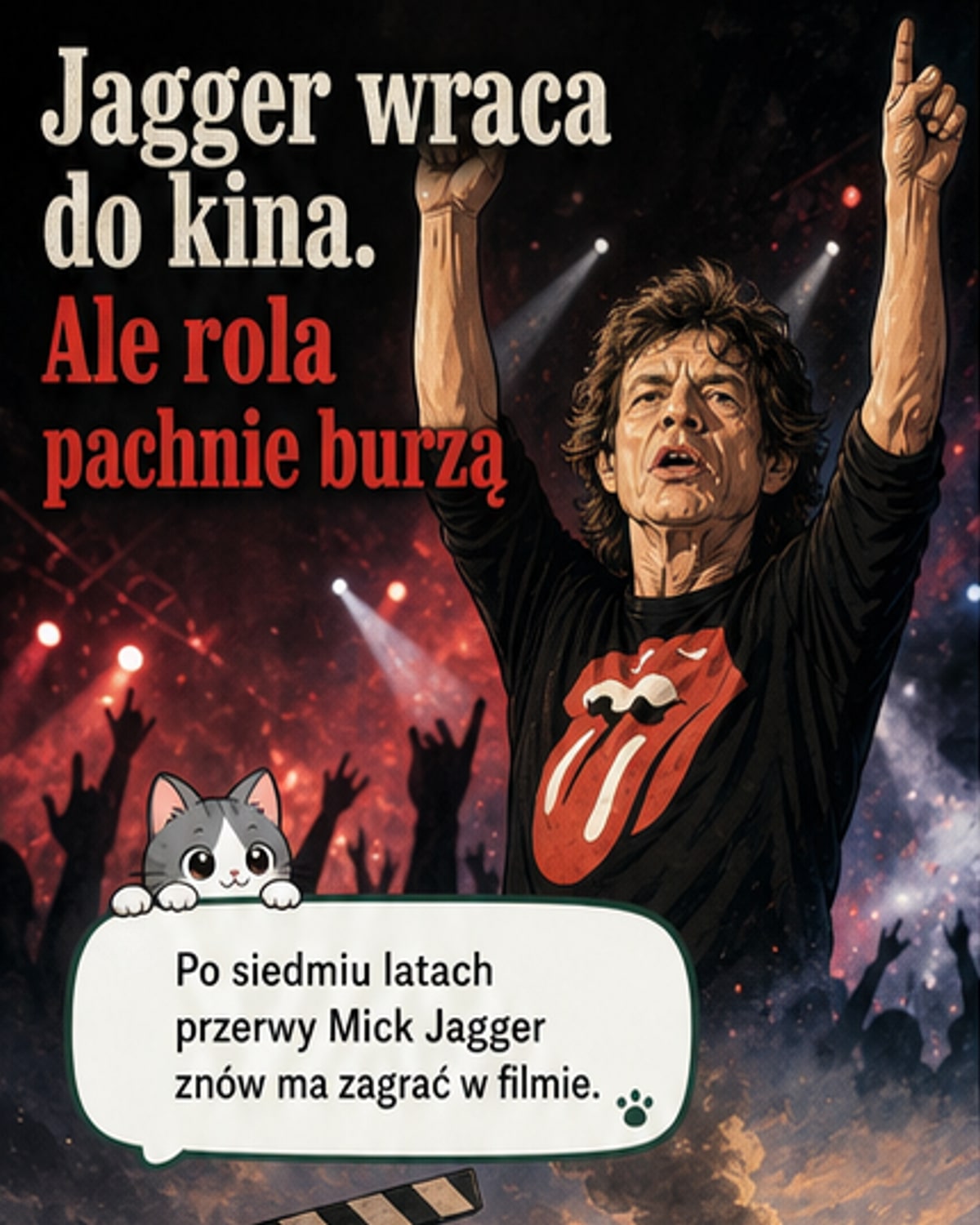Mick Jagger wraca na wielki ekran
