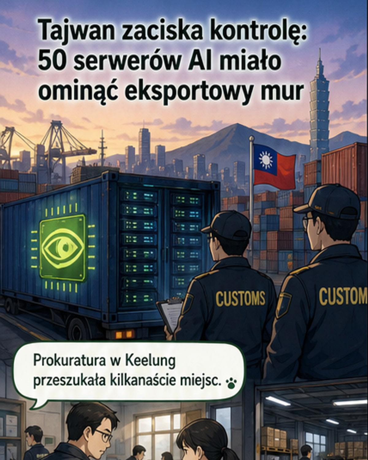 Tajwan blokuje przemyt chipów AI