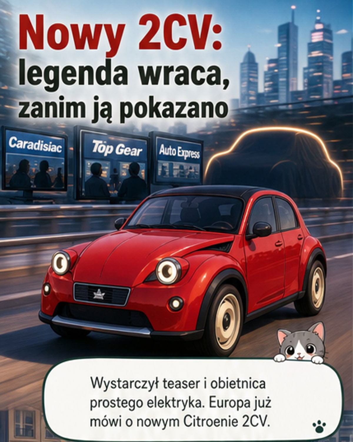 Nowy Citroën 2CV wraca jako elektryk