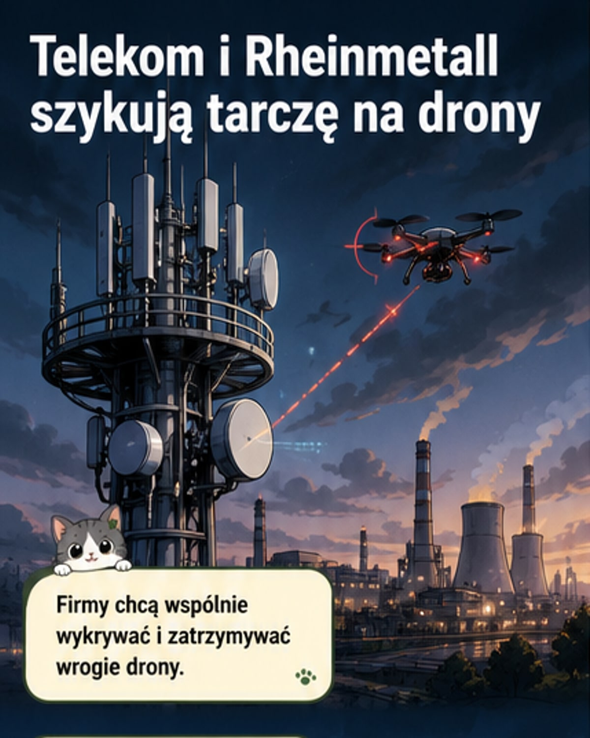 Tarcza antydronowa od Telekomu i Rheinmetall
