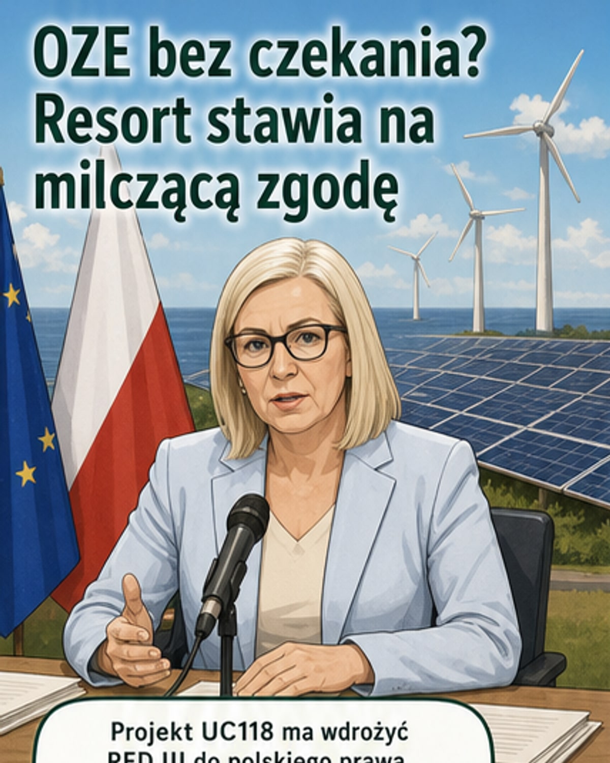 „Milcząca zgoda” dla farm OZE