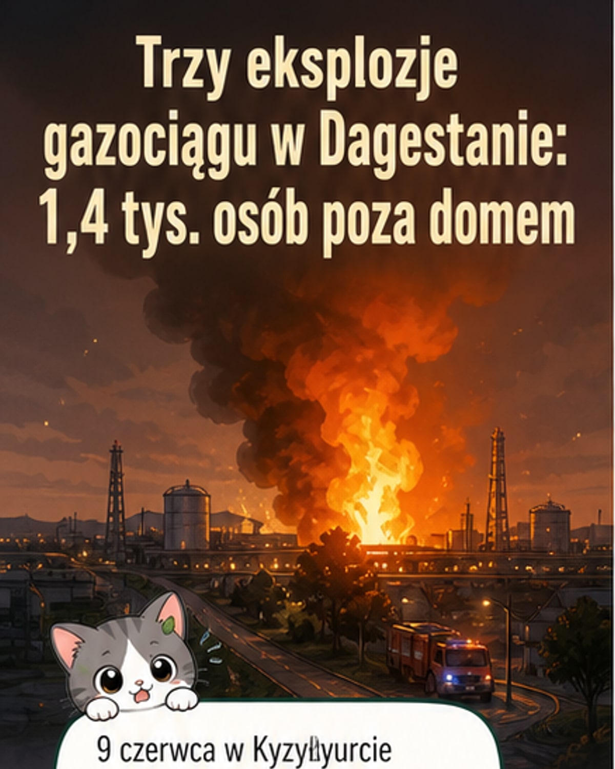Eksplozja gazociągu w Dagestanie