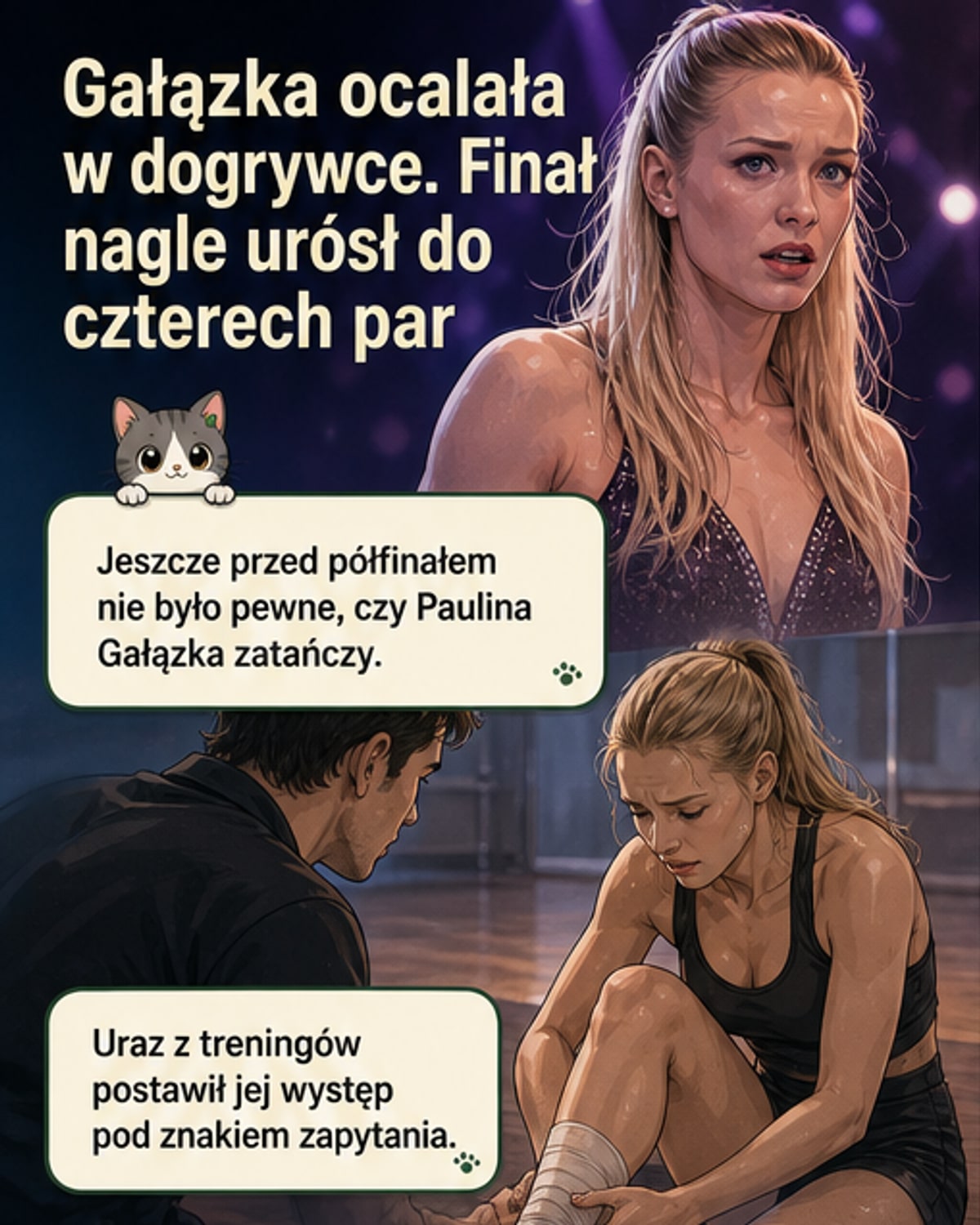 Gałązka po półfinale wróciła na salę