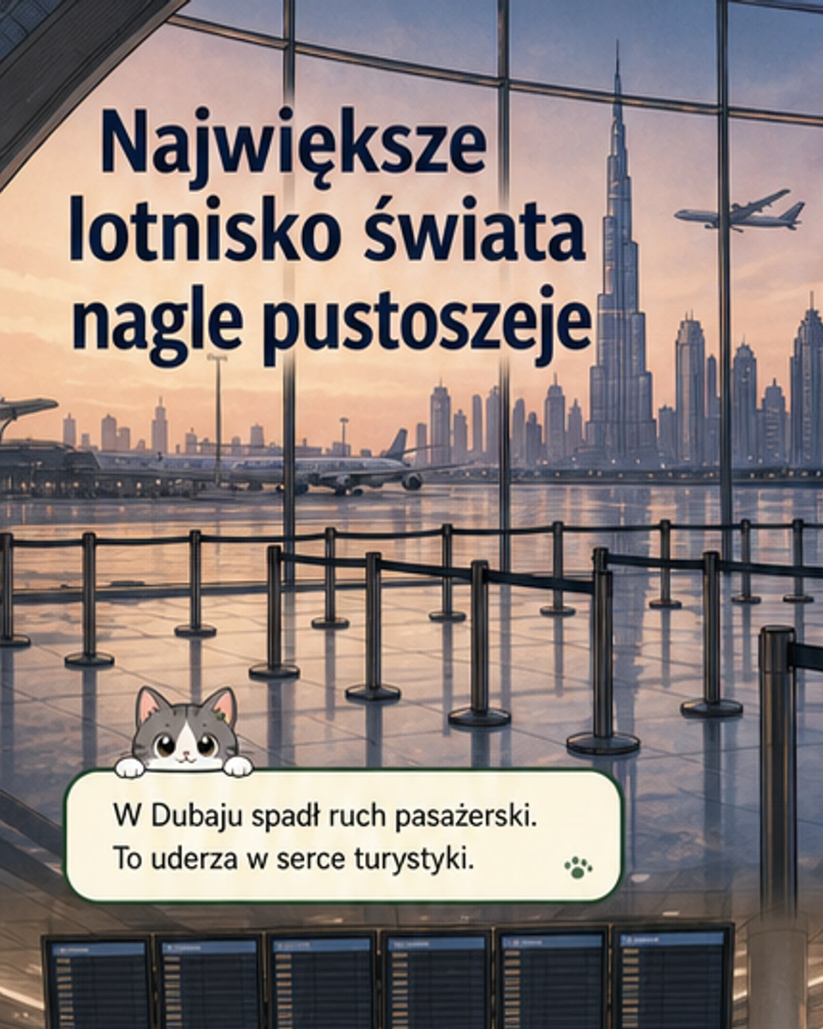 Dubaj pustoszeje przez walki na Bliskim Wschodzie