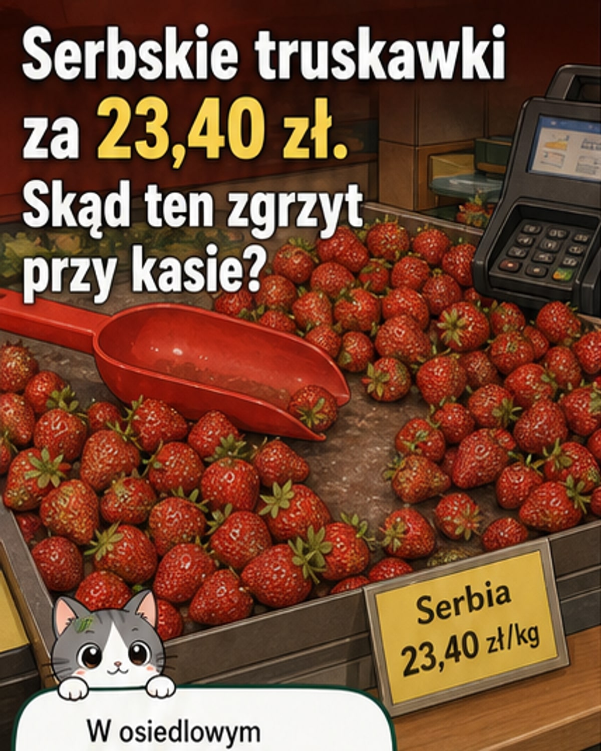 Truskawki z Serbii w polskich sklepach