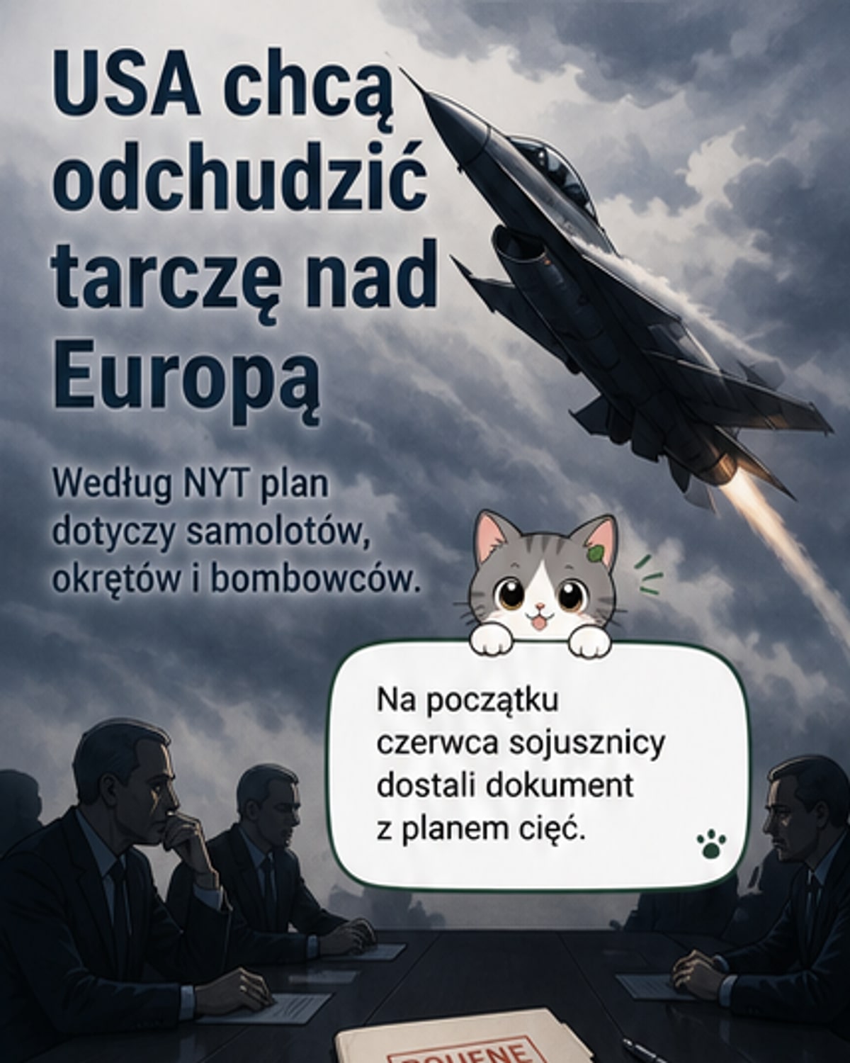 USA zmniejszają myśliwce i okręty w Europie
