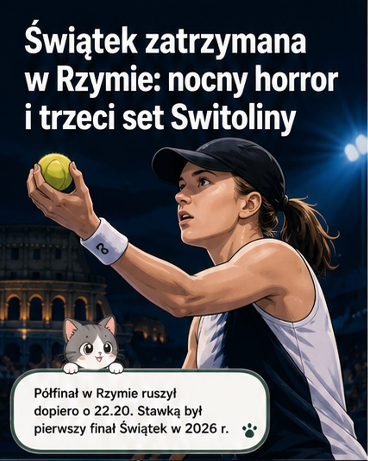 Switolina zatrzymała Świątek w Rzymie