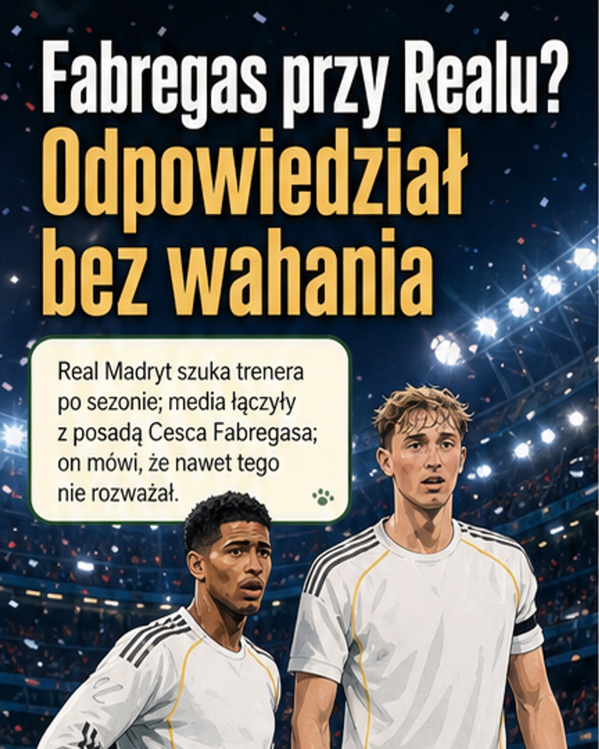 Fabregas o Reali: Nie rozważam tego