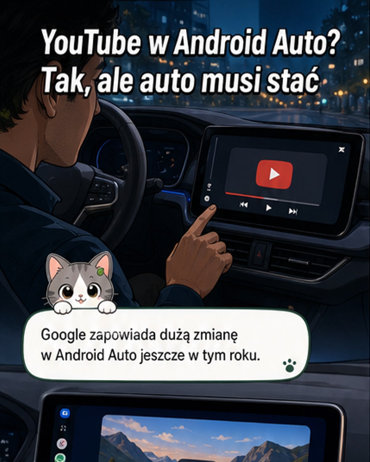Android Auto pozwoli oglądać YouTube — ale tylko pod jednym warunkiem