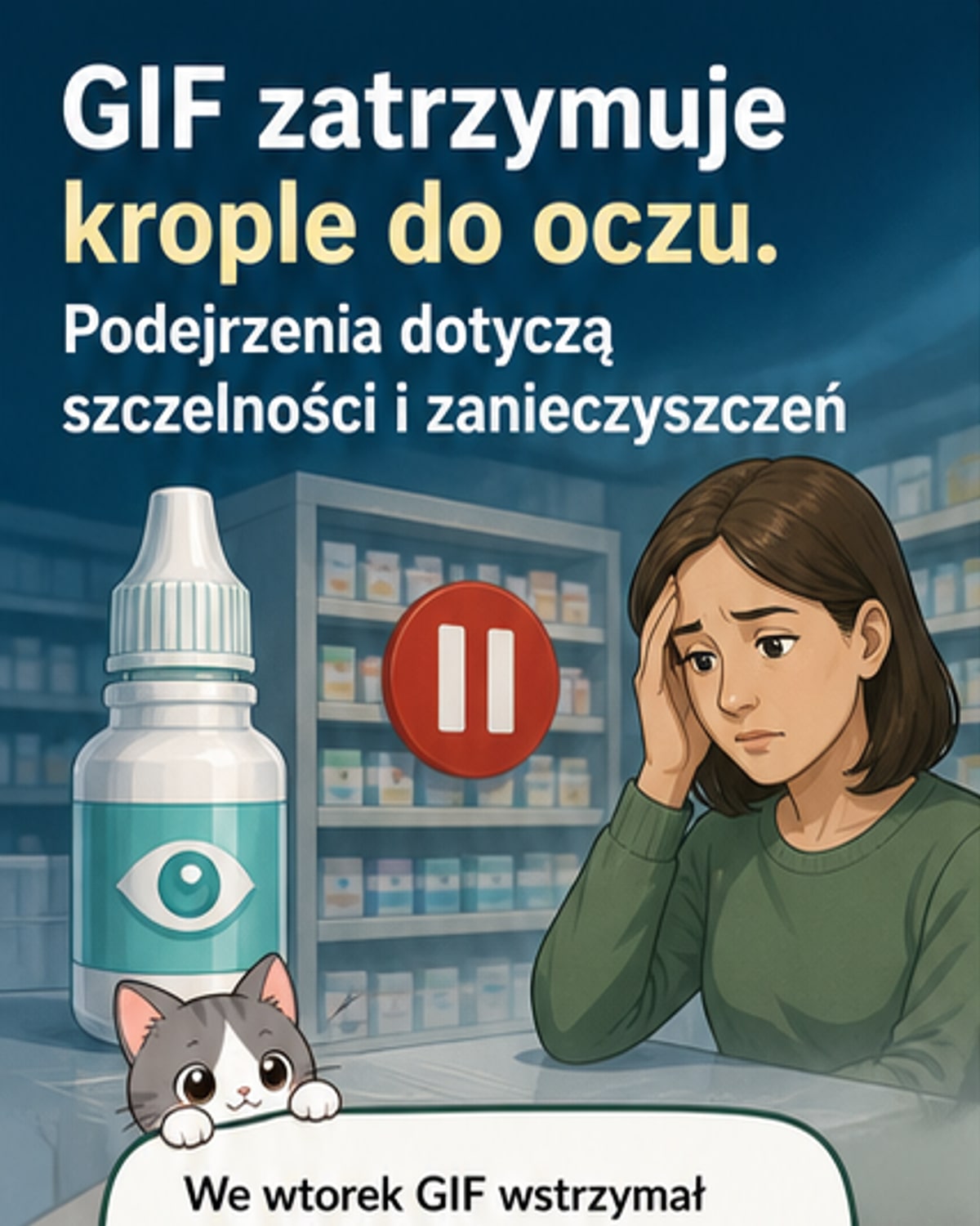 Wstrzymano obroty kroplami do oczu