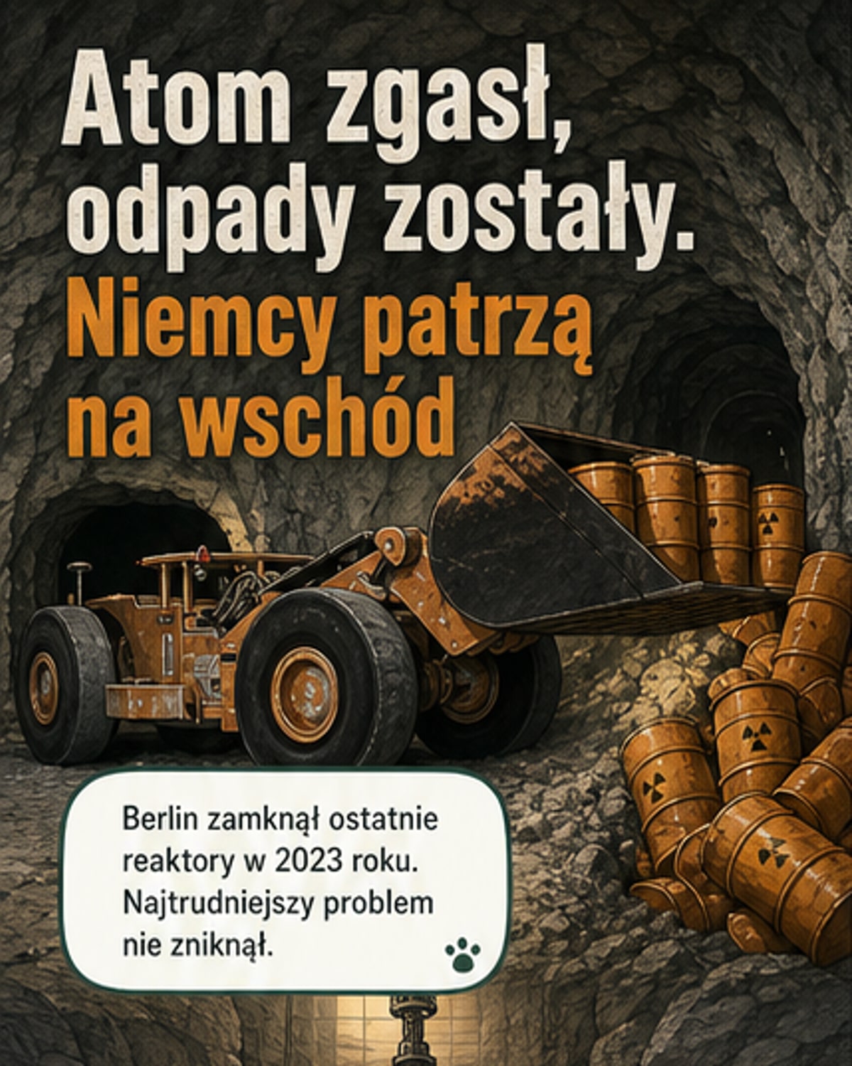 Niemcy szukają miejsca na odpady nuklearne przy granicy z Polską