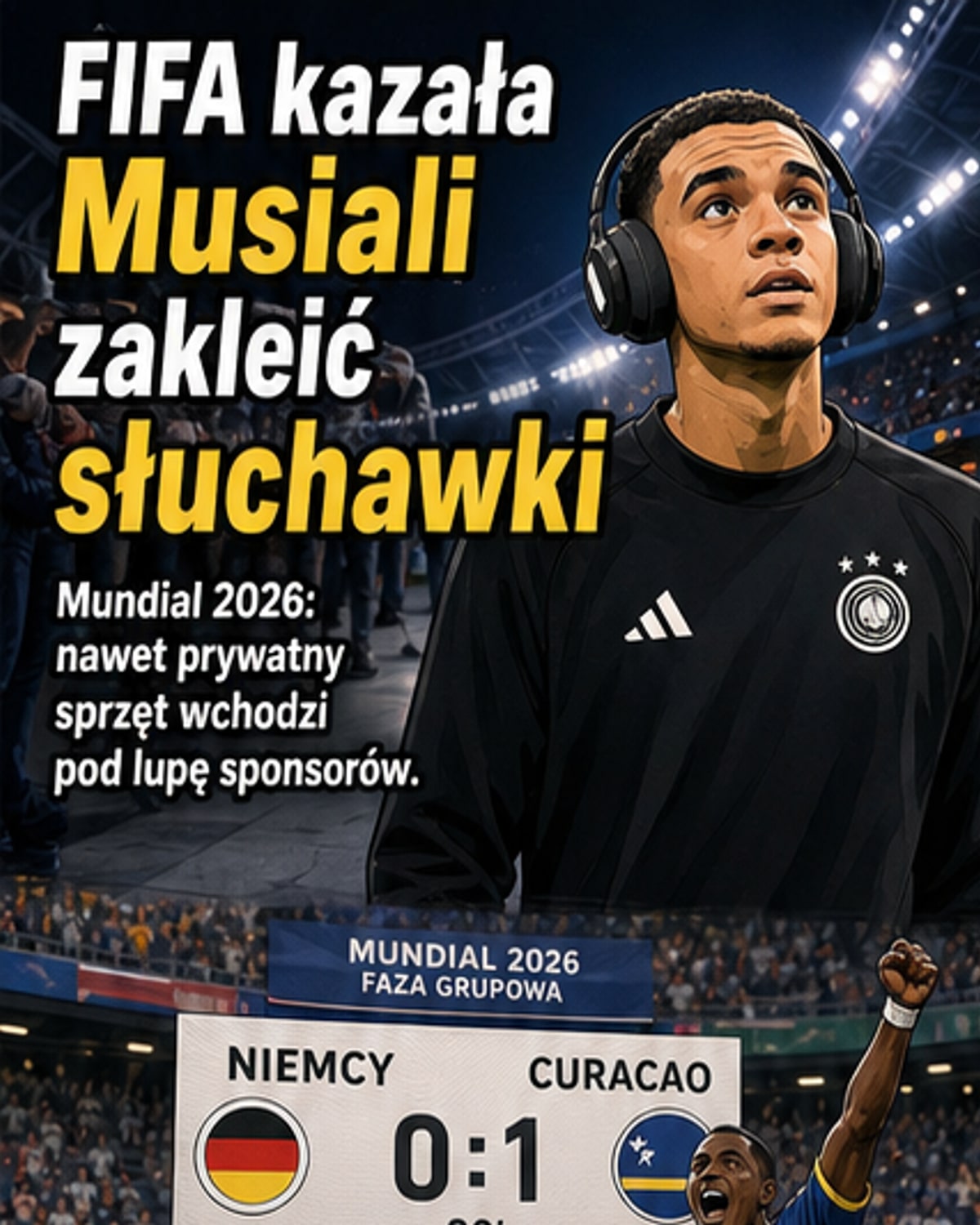 FIFA zakazała mu używać słuchawek
