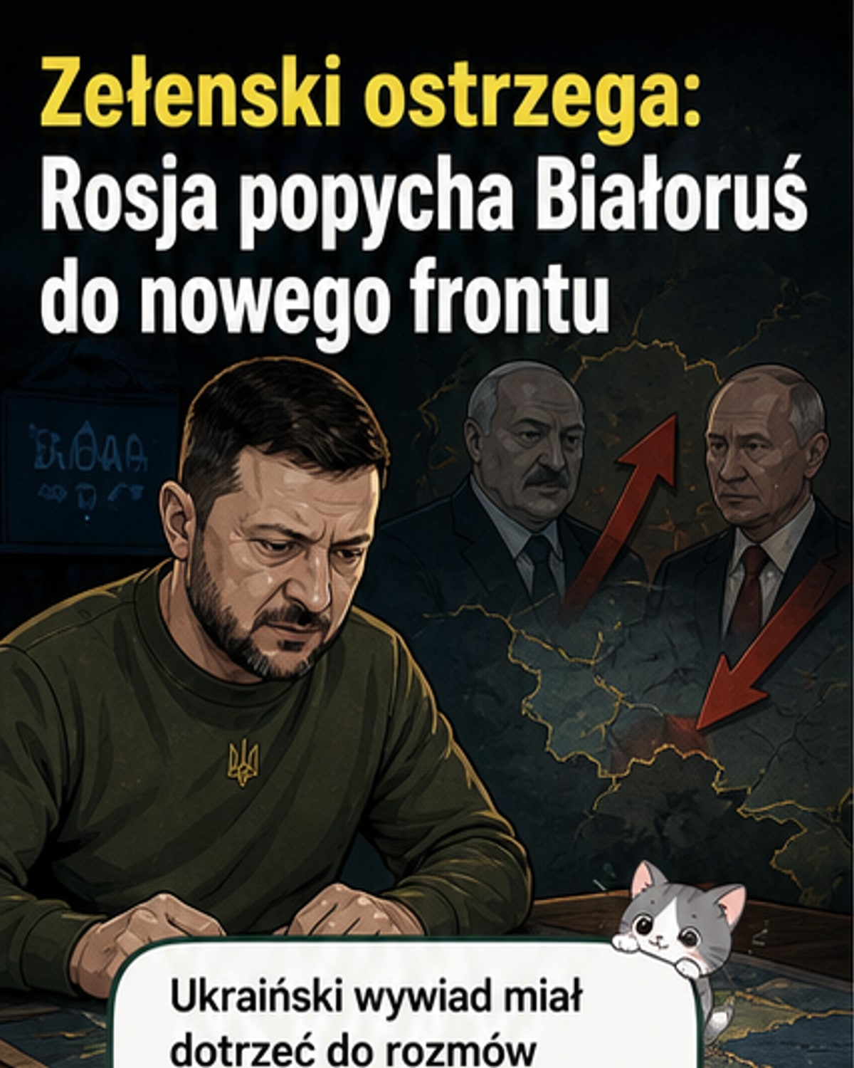 Zełenski ostrzega: atak z Białorusi możliwy