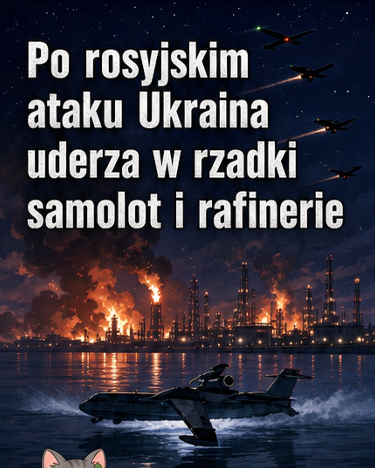 Ukraina trafiła w rosyjską rafinerię