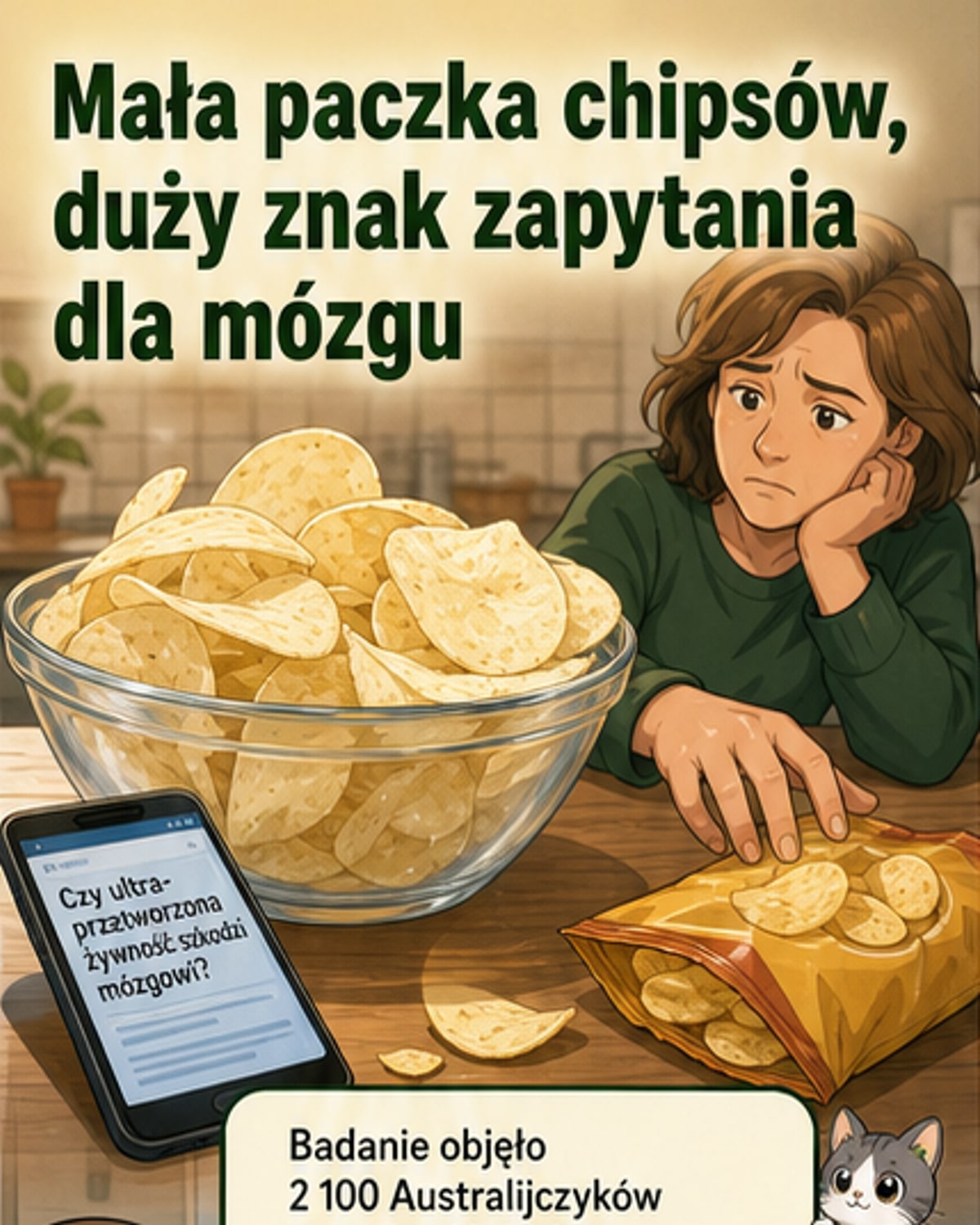 Chipsy mogą przyspieszać demencję