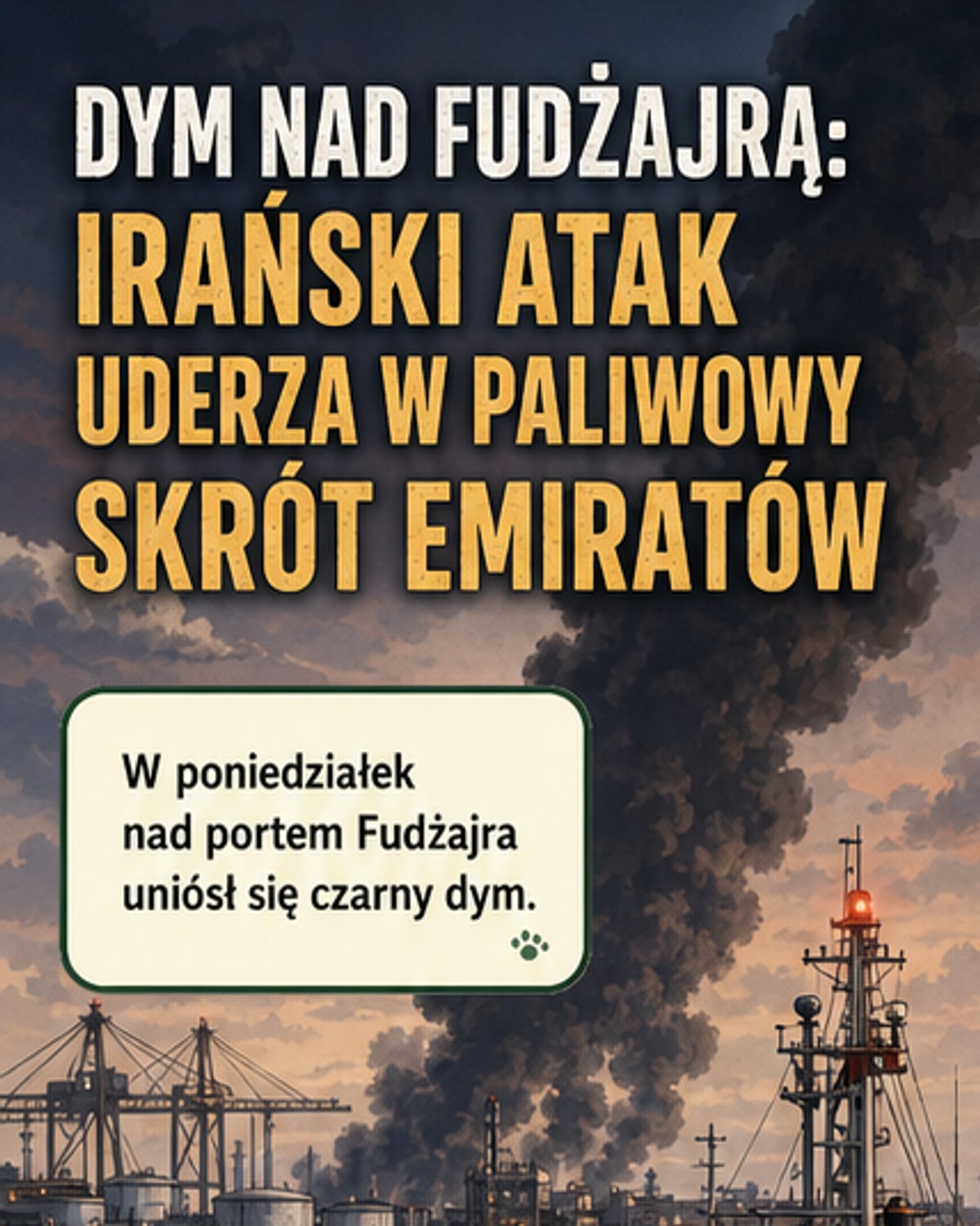 Iran trafił w serce logistyki ZEA
