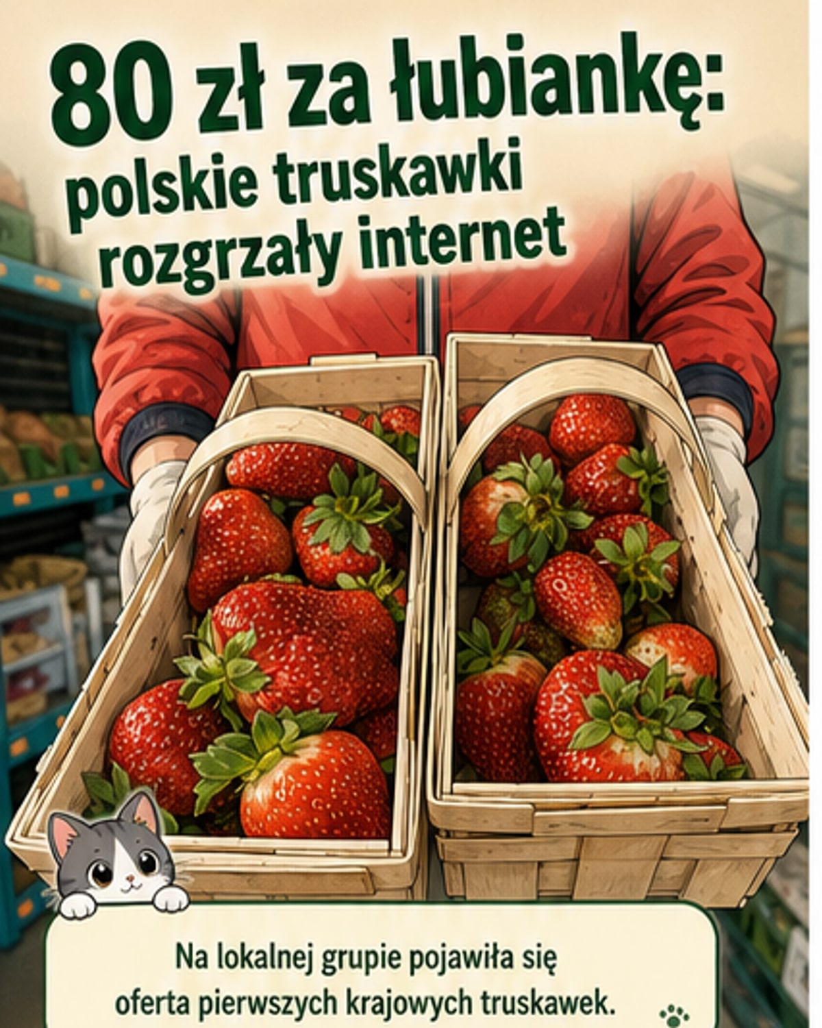 Truskawki za 80 zł za 2 kg? Burza w sieci