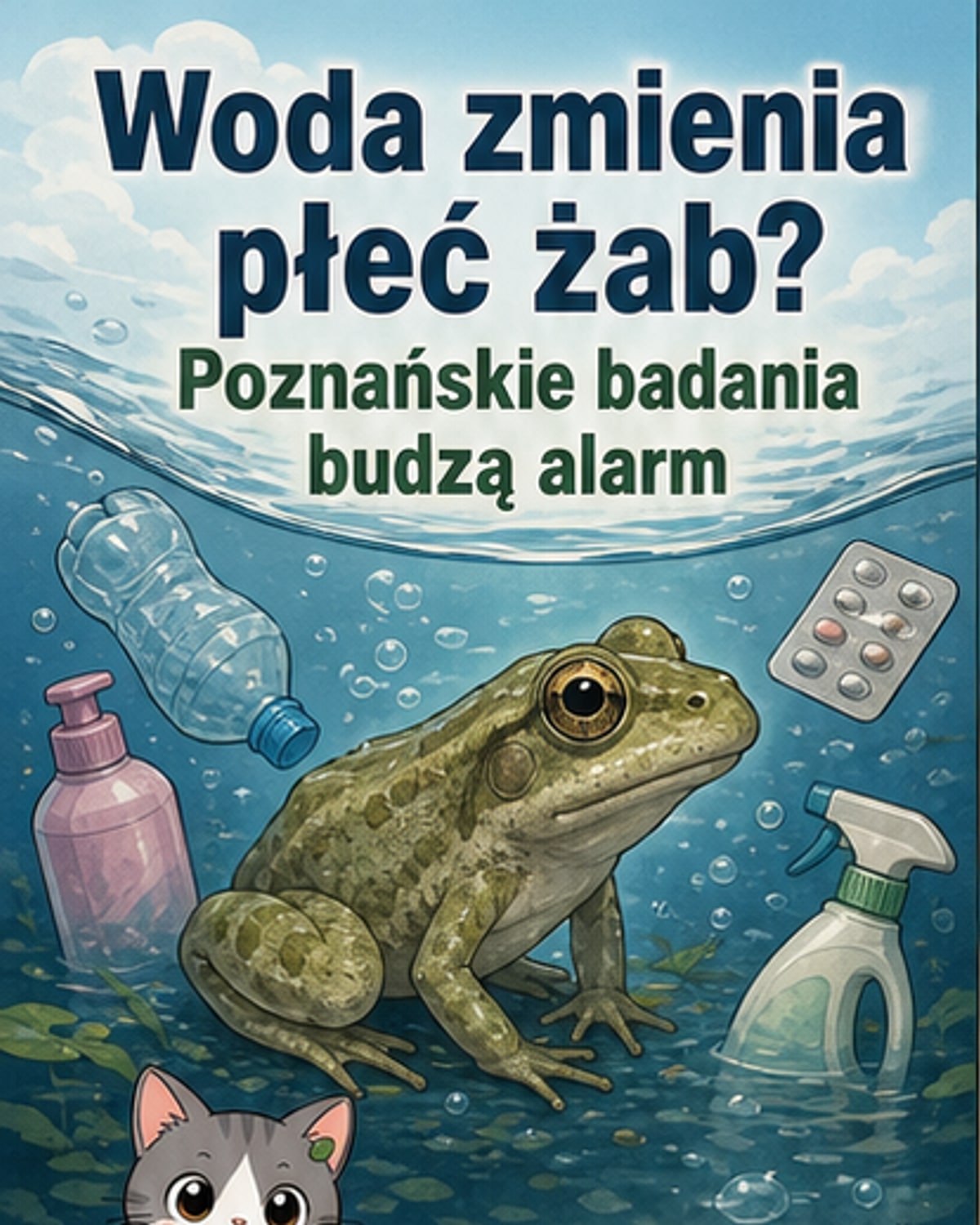 Zanieczyszczenia zmieniają płeć żab