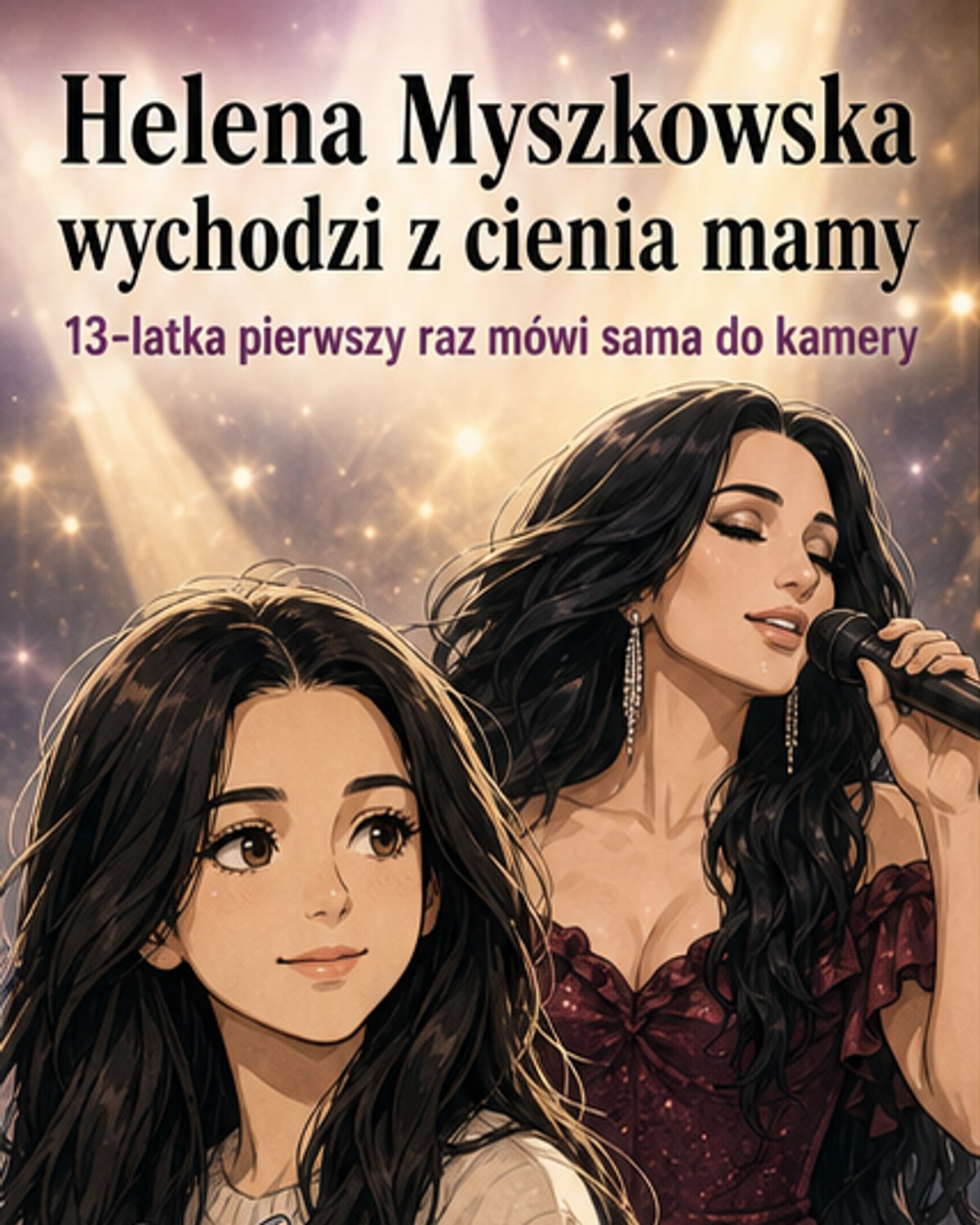 13-latka debiutuje w mediach