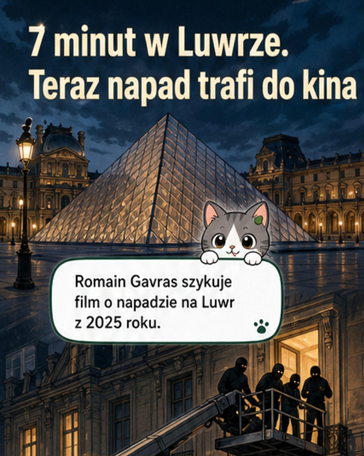 Film o napadzie na Luwr już w 2028?