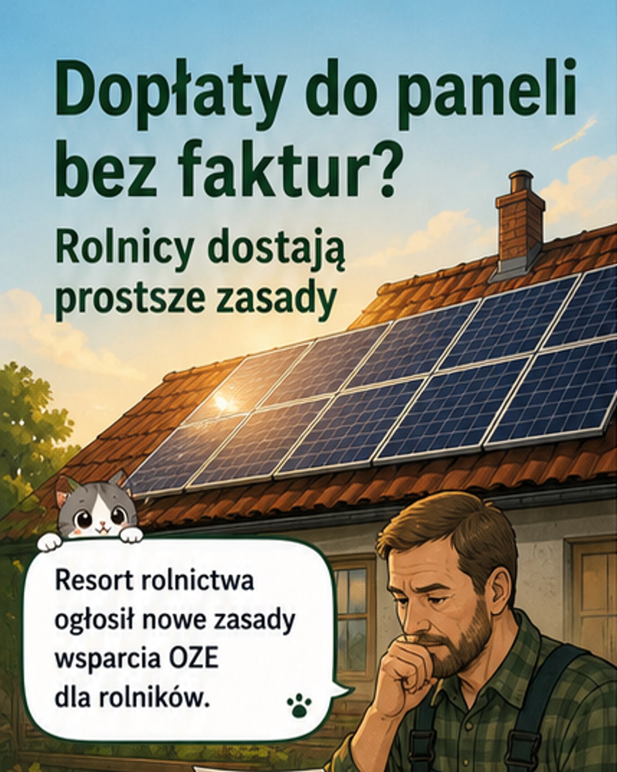 Nowe zasady dla rolników: uproszczone dotacje na fotowoltaikę