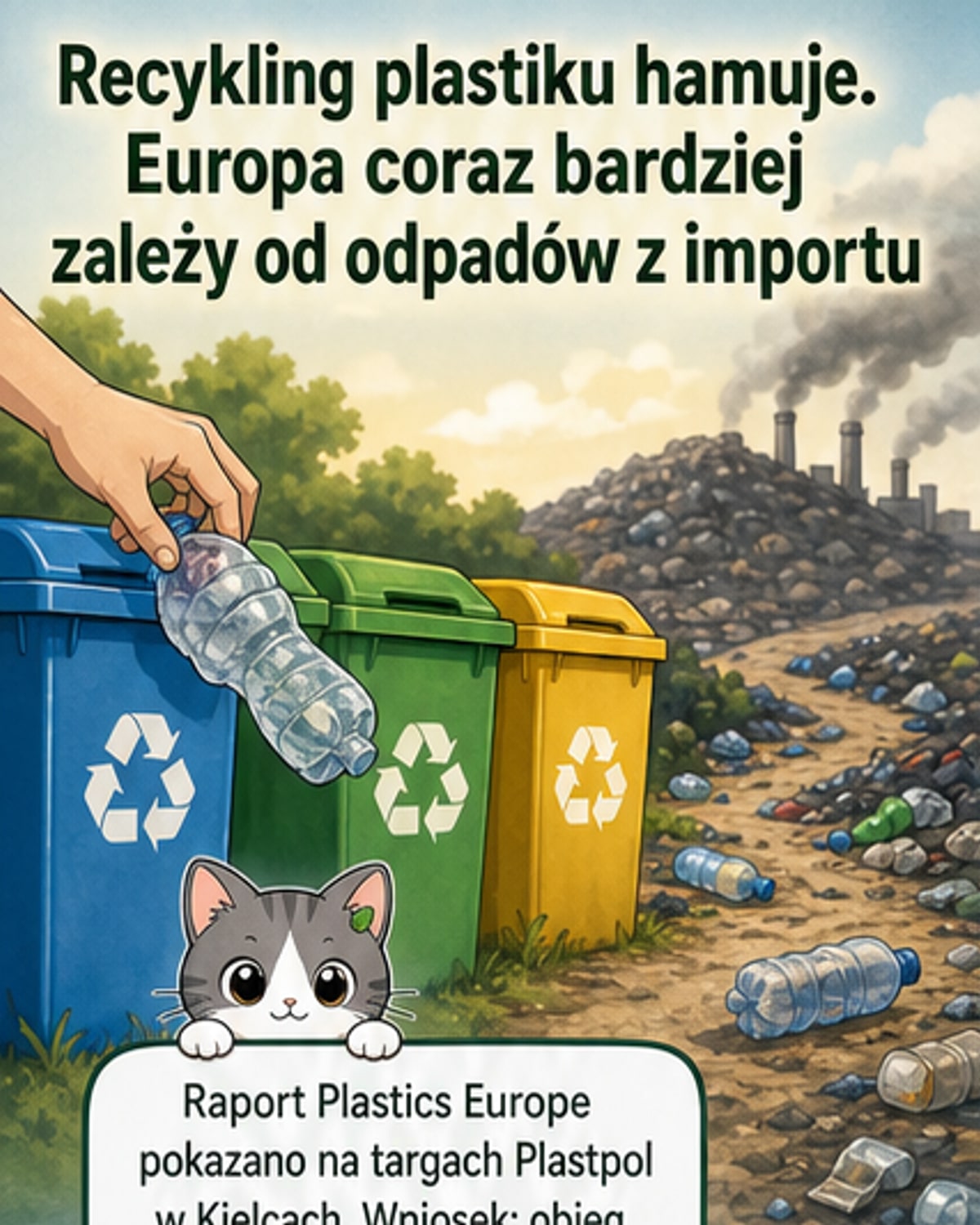 Recykling plastiku w EU traci tempo