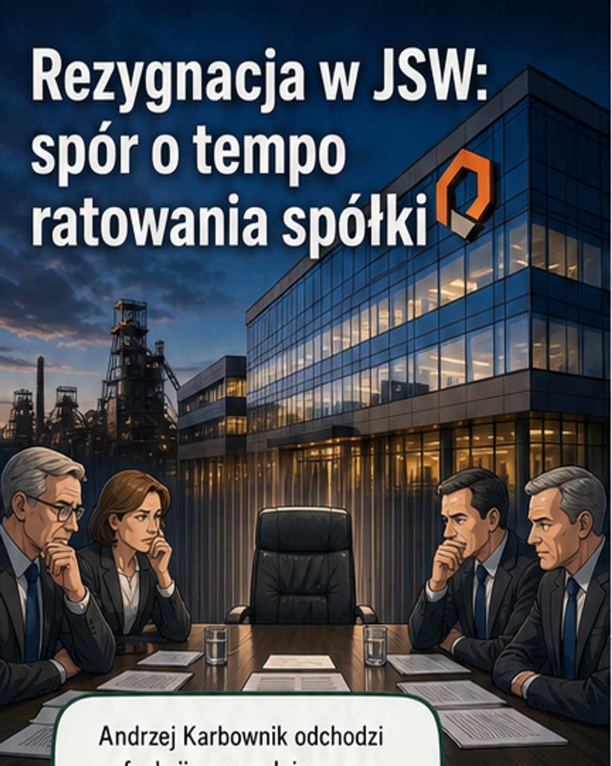 Rezygnacja szefa JSW po sporze o restrukturyzację