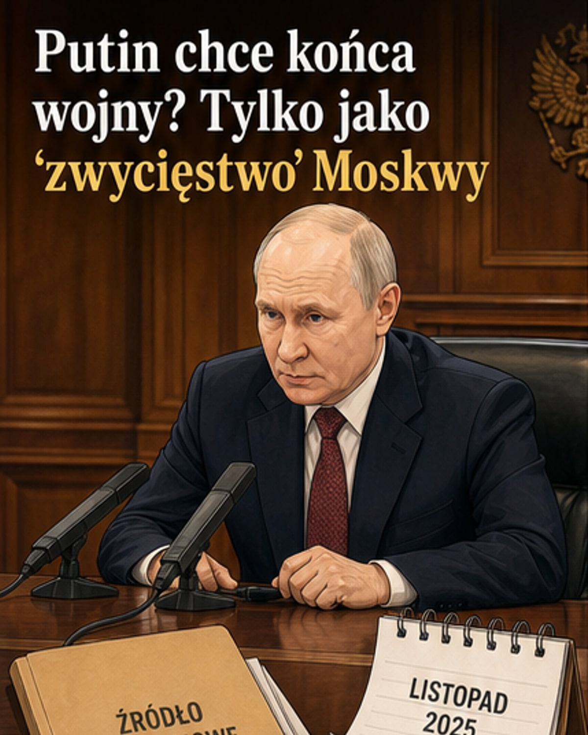 Putin chce zakończyć wojnę do końca roku