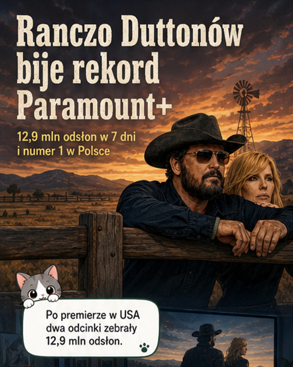Nowy serial z uniwersum Yellowstone pobił rekord