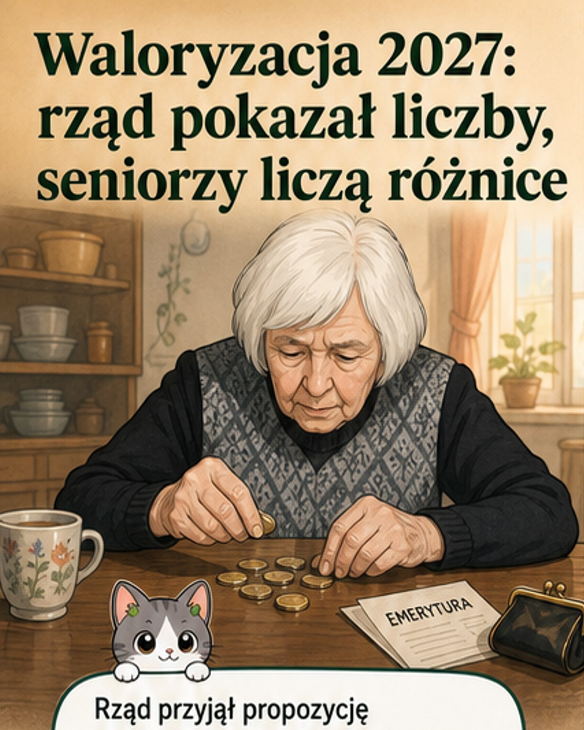 O ile wzrosną emerytury w 2027 roku?