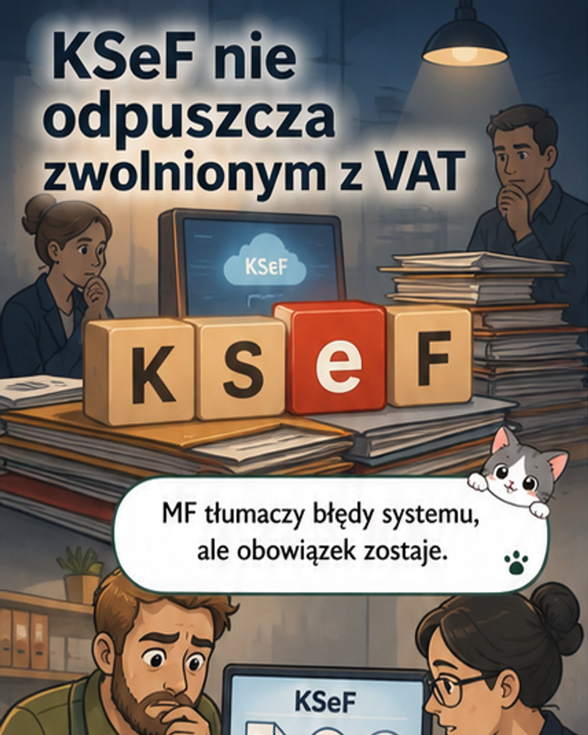 KSeF nadal obowiązuje zwolnionych z VAT