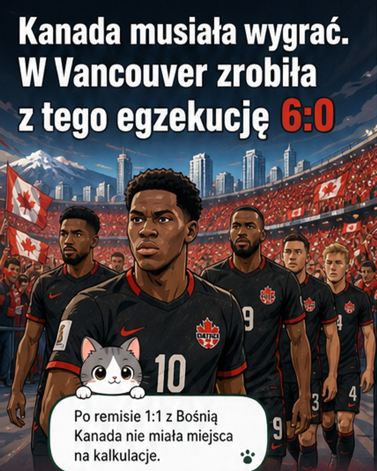 Kanada 6–0 Katar. David rozstrzygnął do przerwy