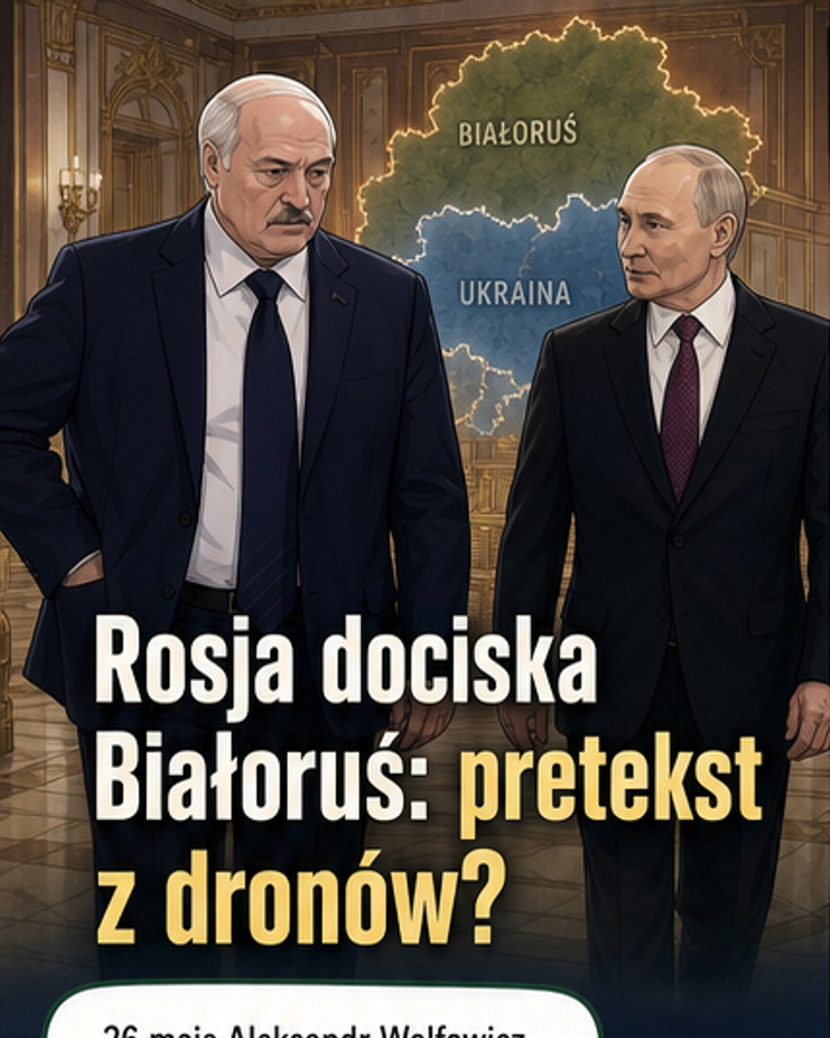 Rosja naciska na Białoruś w sprawie Ukrainy
