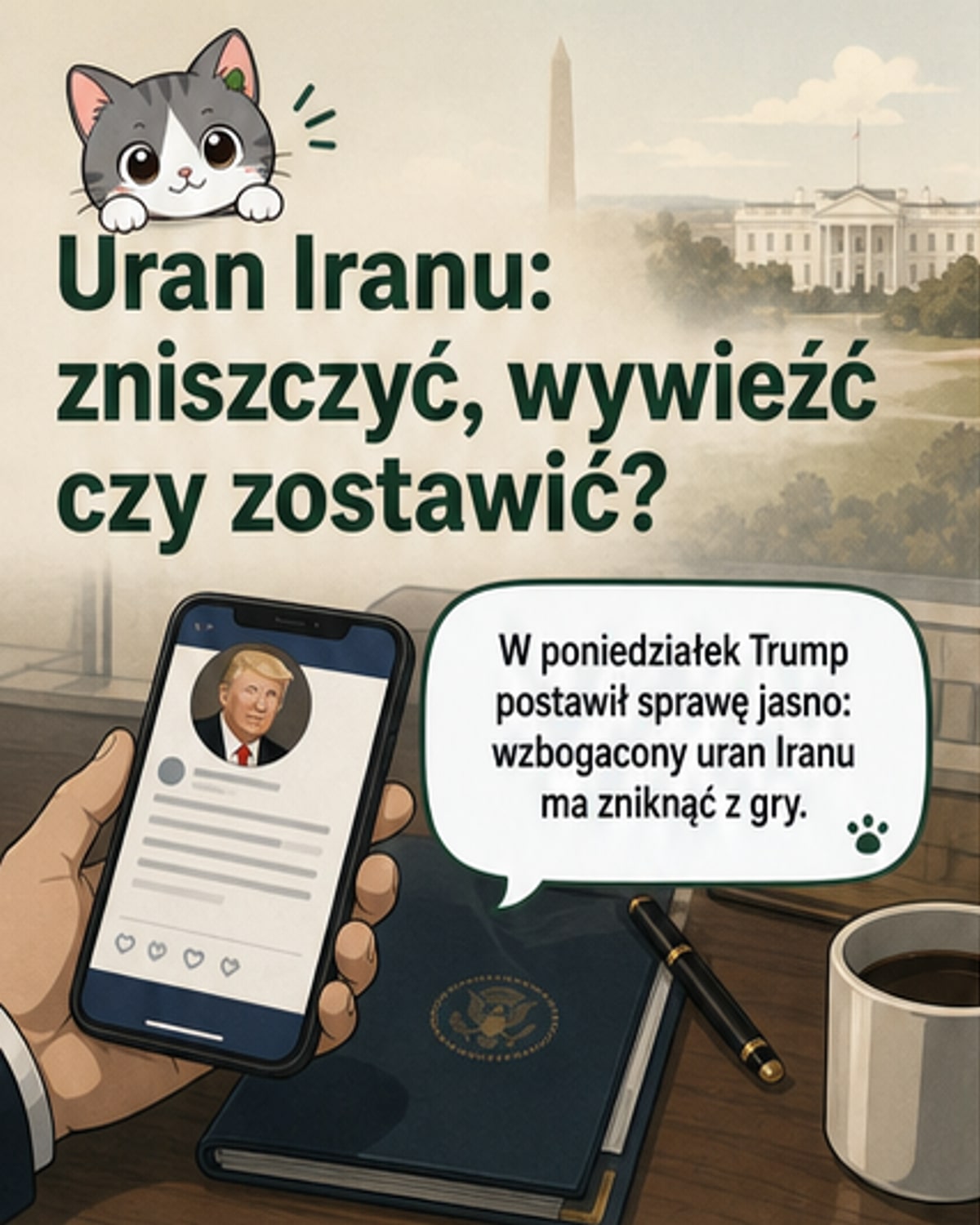 Trump: uran z Iranu musi zostać zniszczony