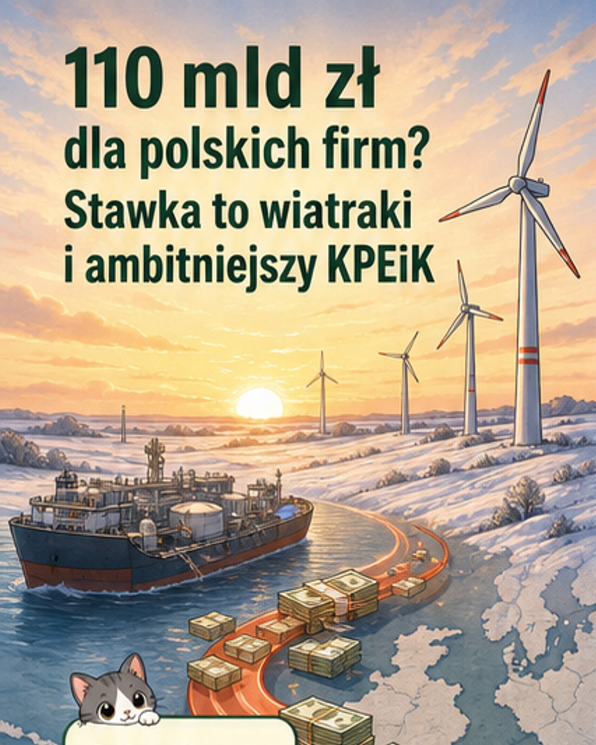 110 mld zł dla polskich firm dzięki wiatrakom