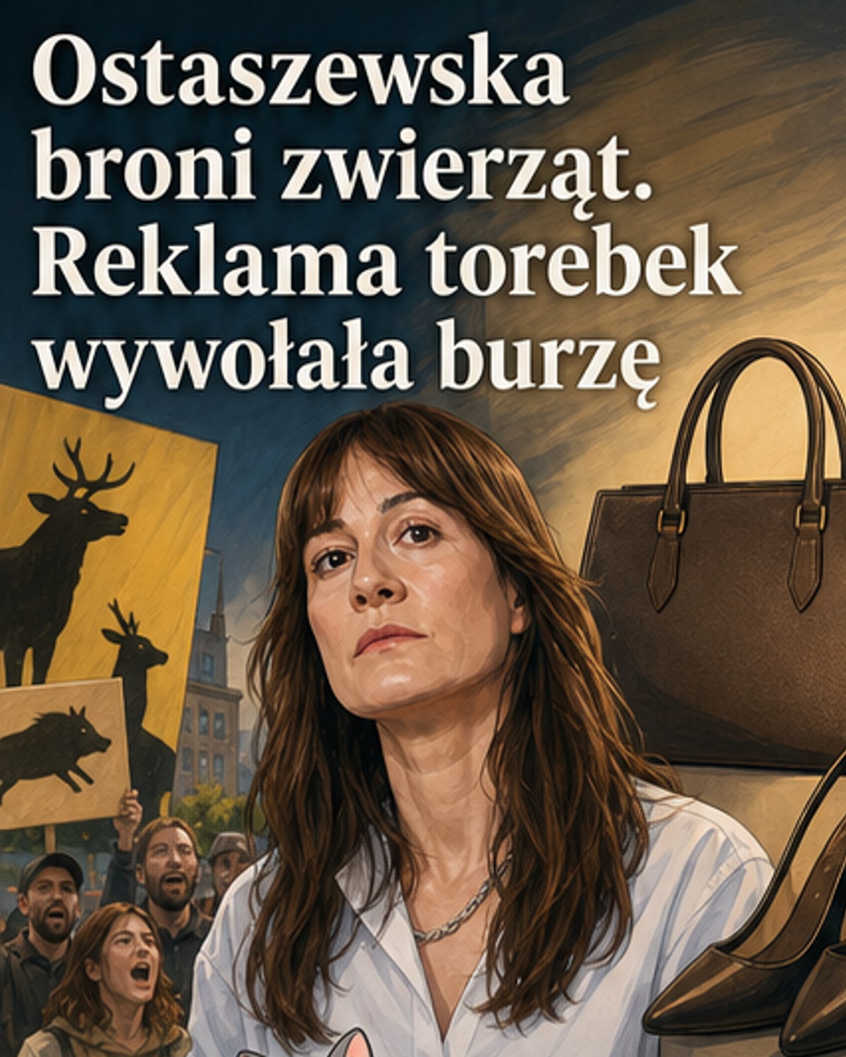 Ostaszewska w ogniu krytyki za skórzaną kolekcję