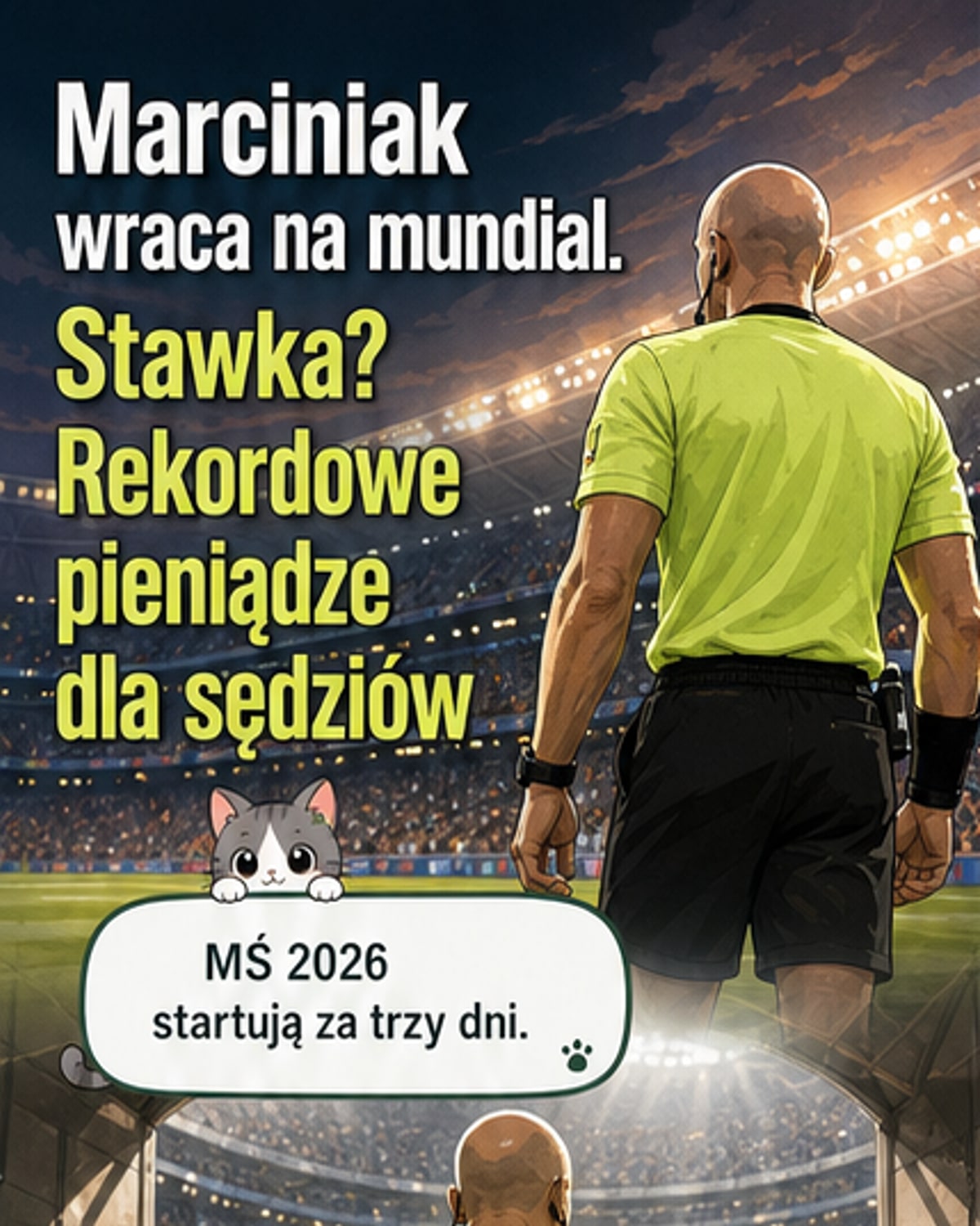 Ile zarobi Marciniak na MŚ 2026?