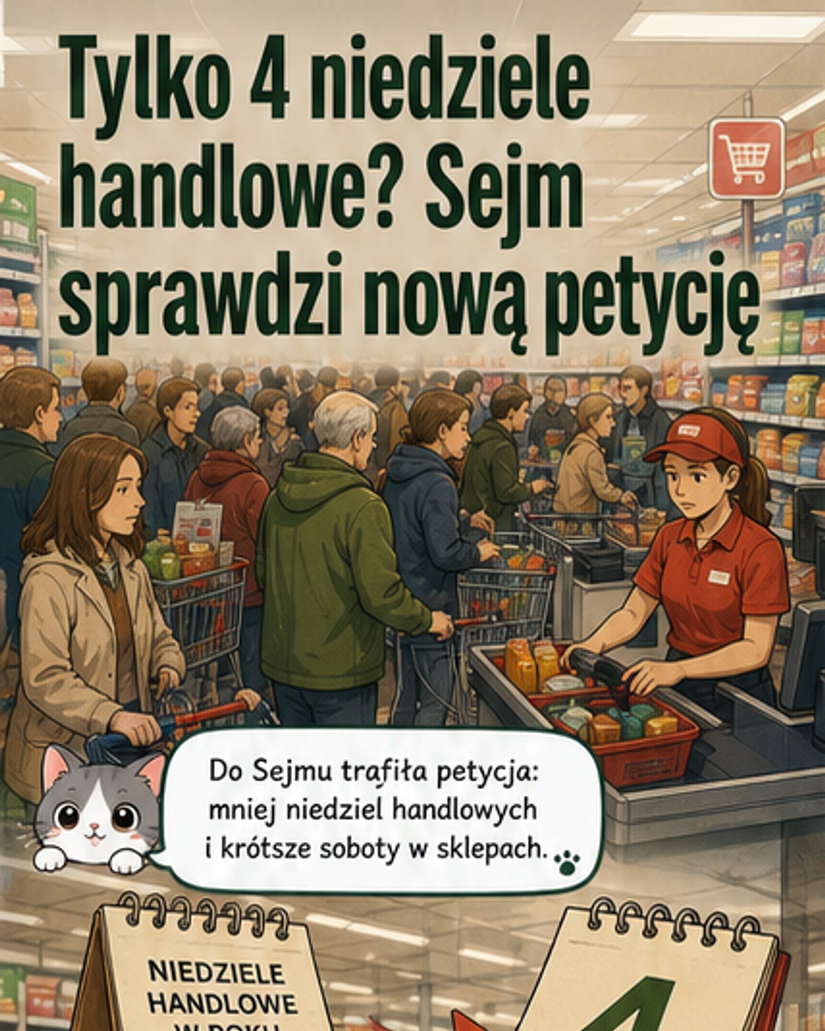 Tylko 4 niedziele handlowe w roku?