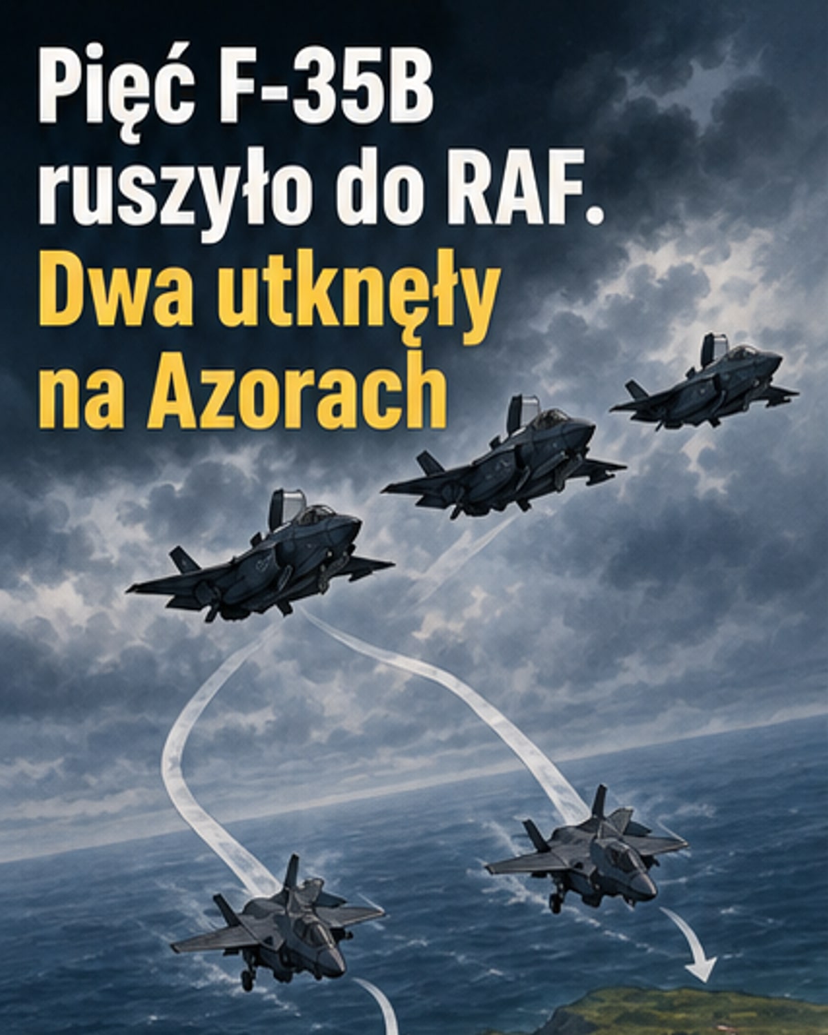 Dwa nowe F-35 uziemione na Azorach