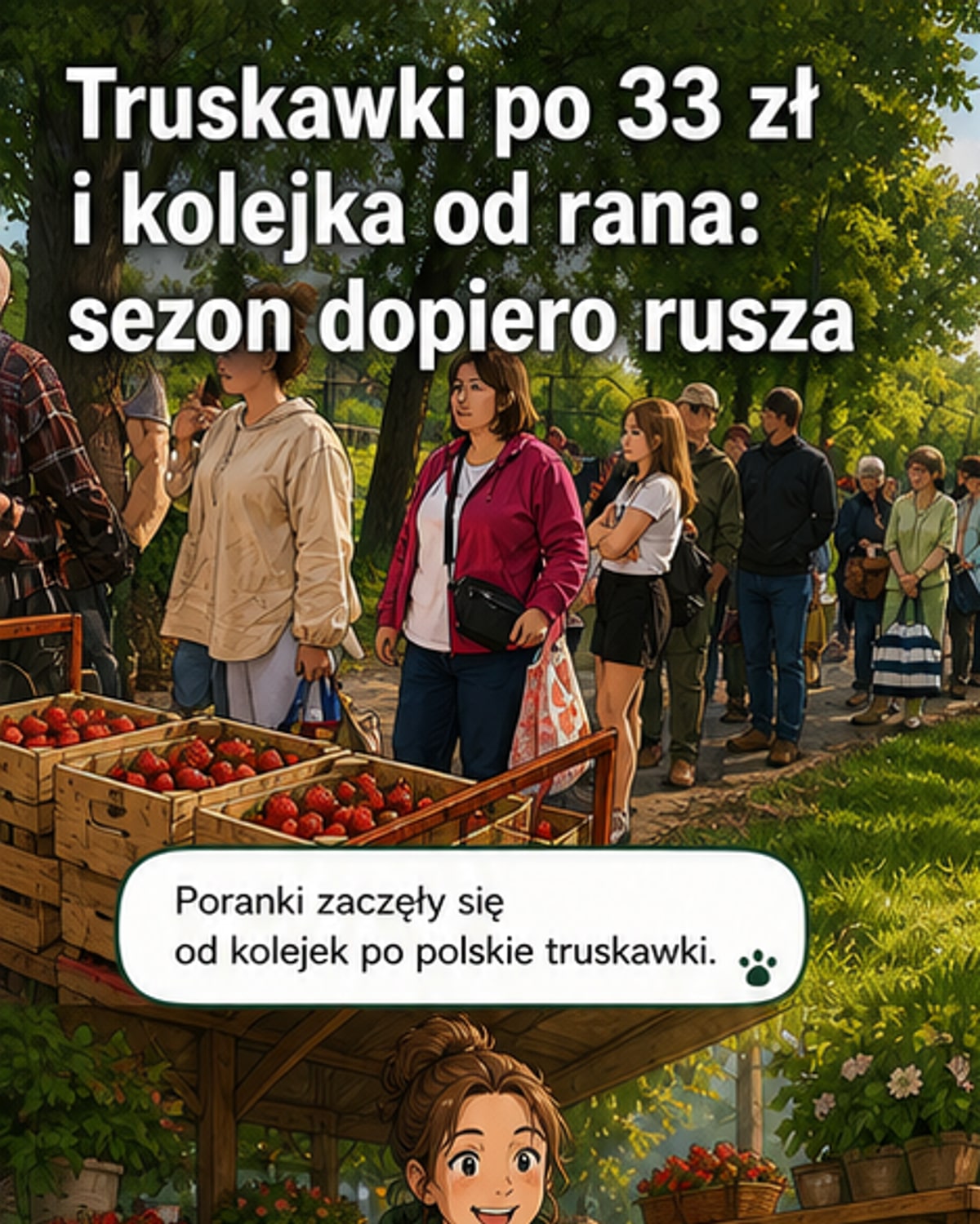 Truskawki 'prosto z pola' wciąż w cenie