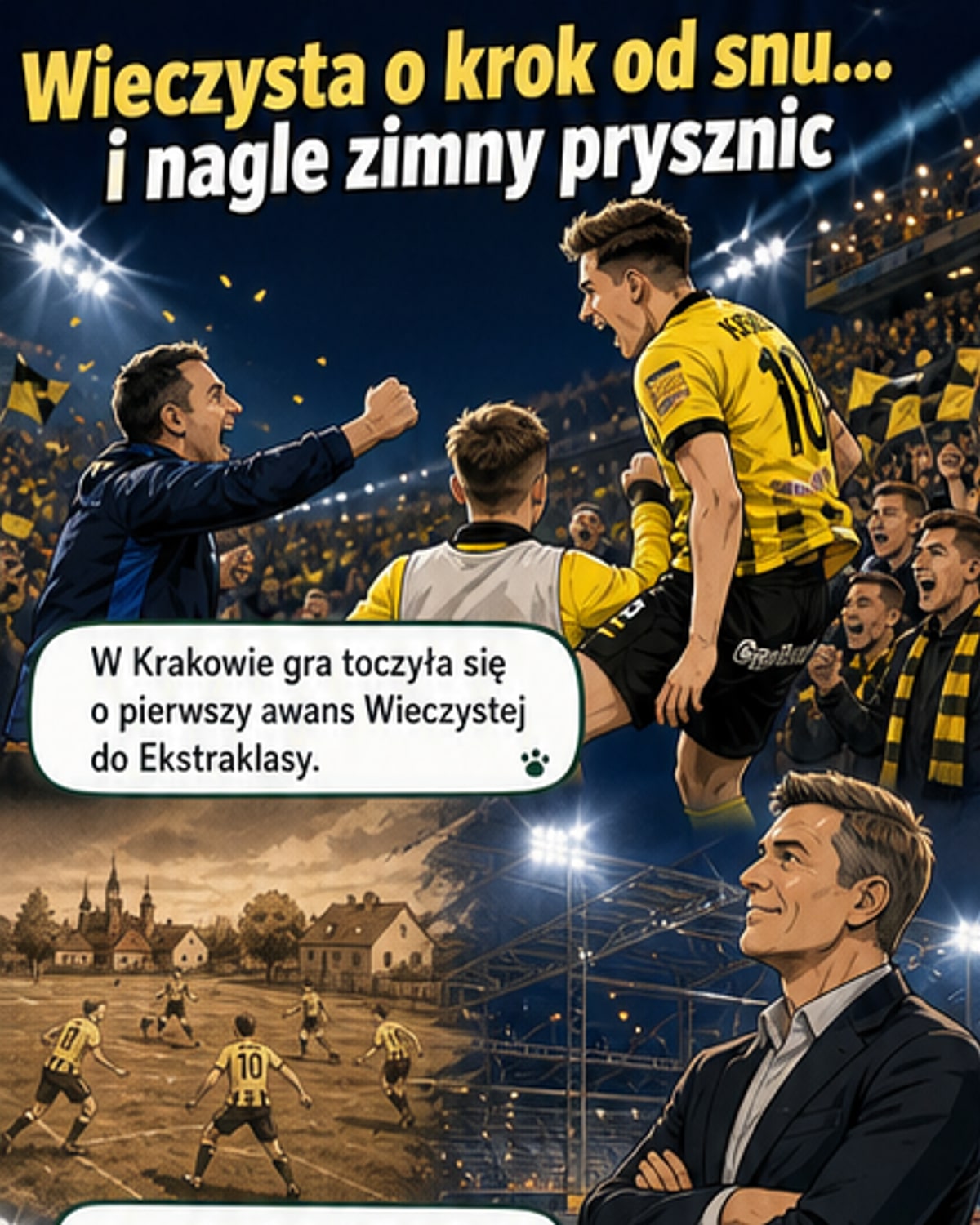 Wieczysta z Krakowa awansuje do Ekstraklasy