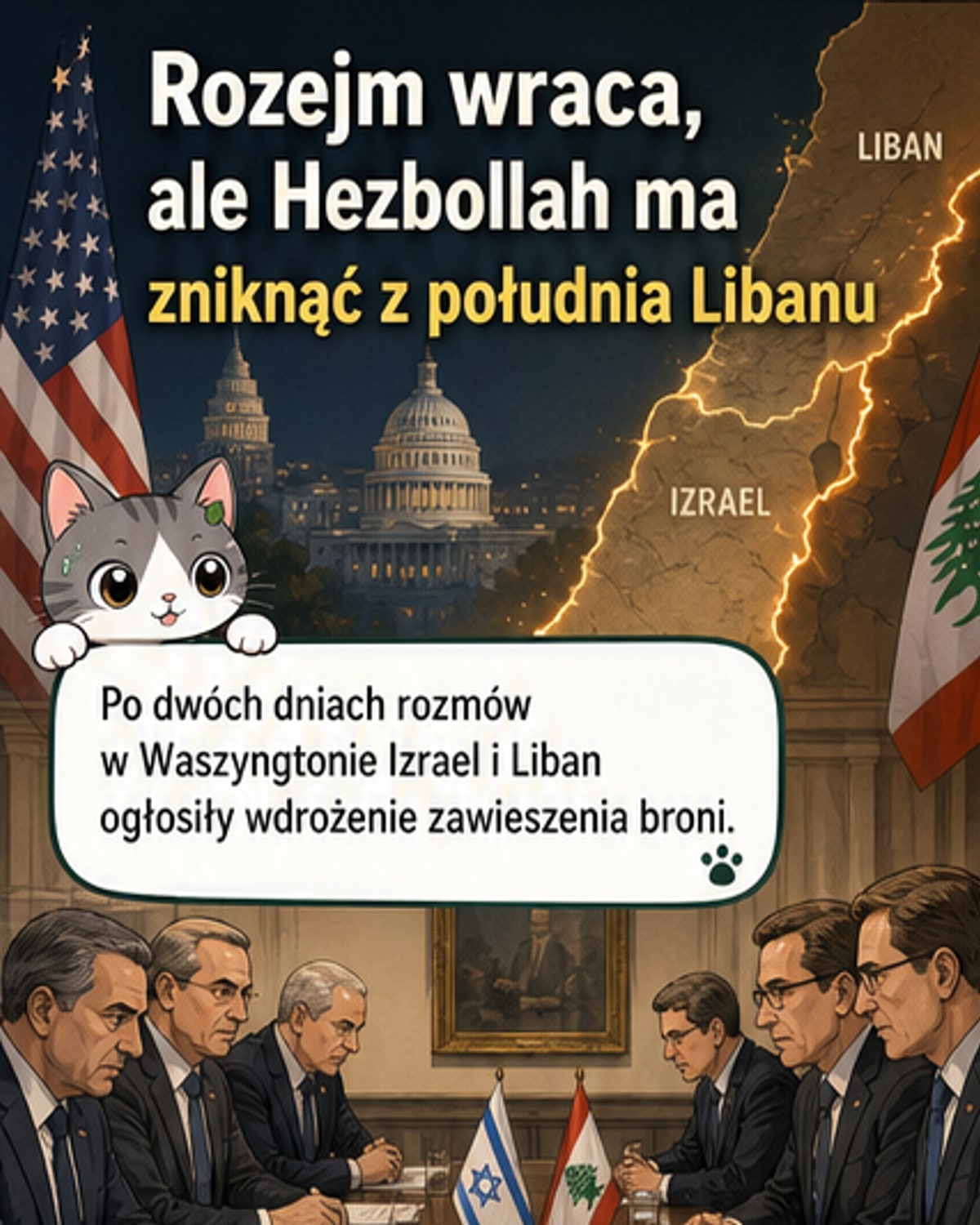 Izrael i Liban: porozumienie o zawieszeniu broni
