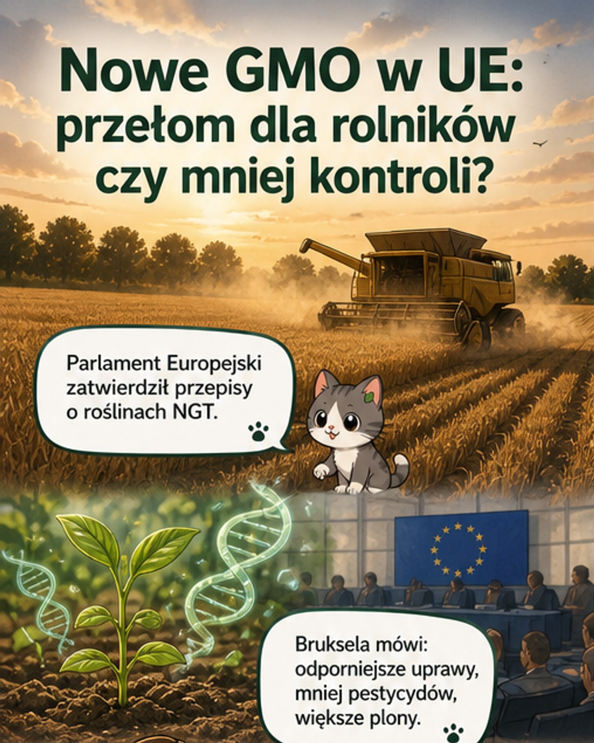 Nowe GMO w UE: innowacja czy ryzyko?